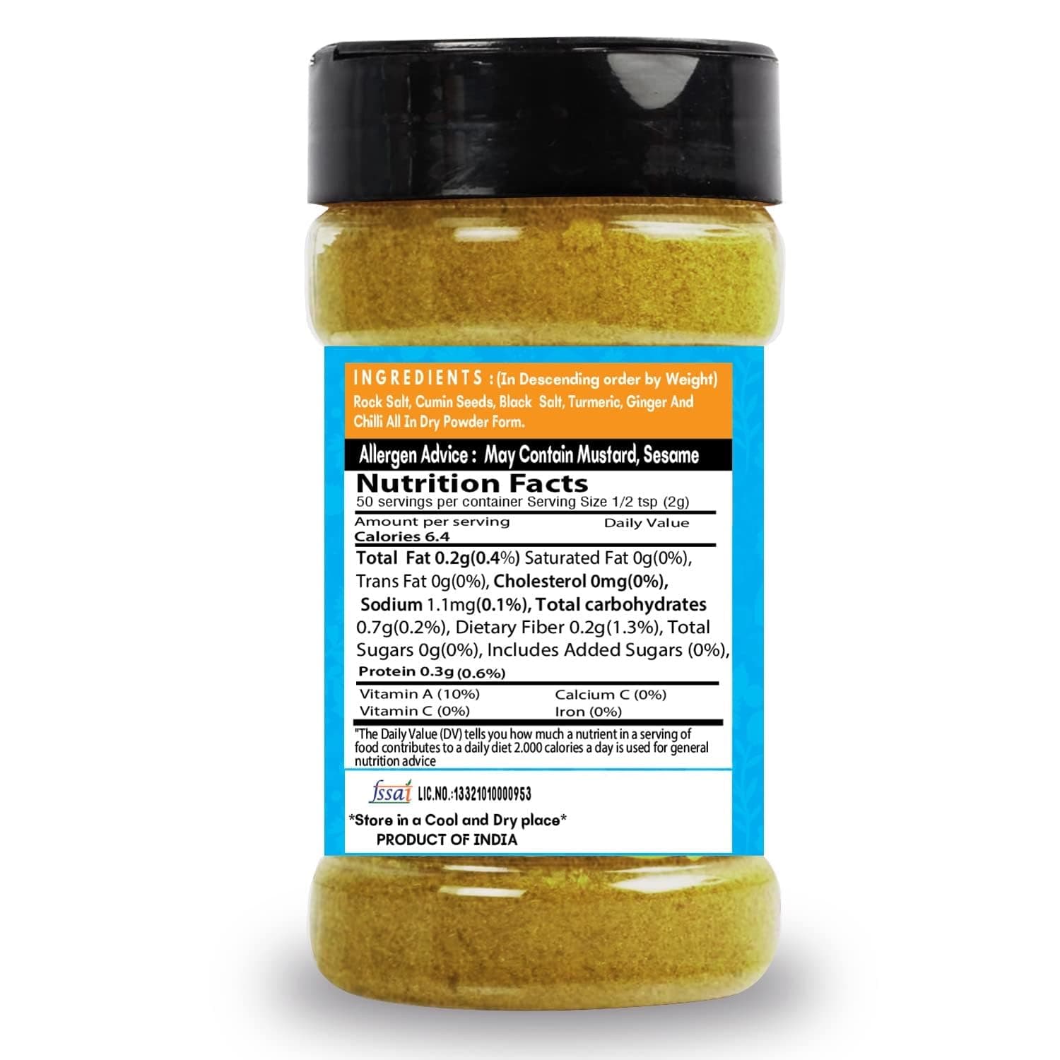 SARANZ Surti Jiralu Masala Perfect for Cooking, Ready to Use, No added colours, Spice Powders and Masalas, Premium Artisanal Spices with Rich & Strong Flavour-100 Grams Bottle — image 2
