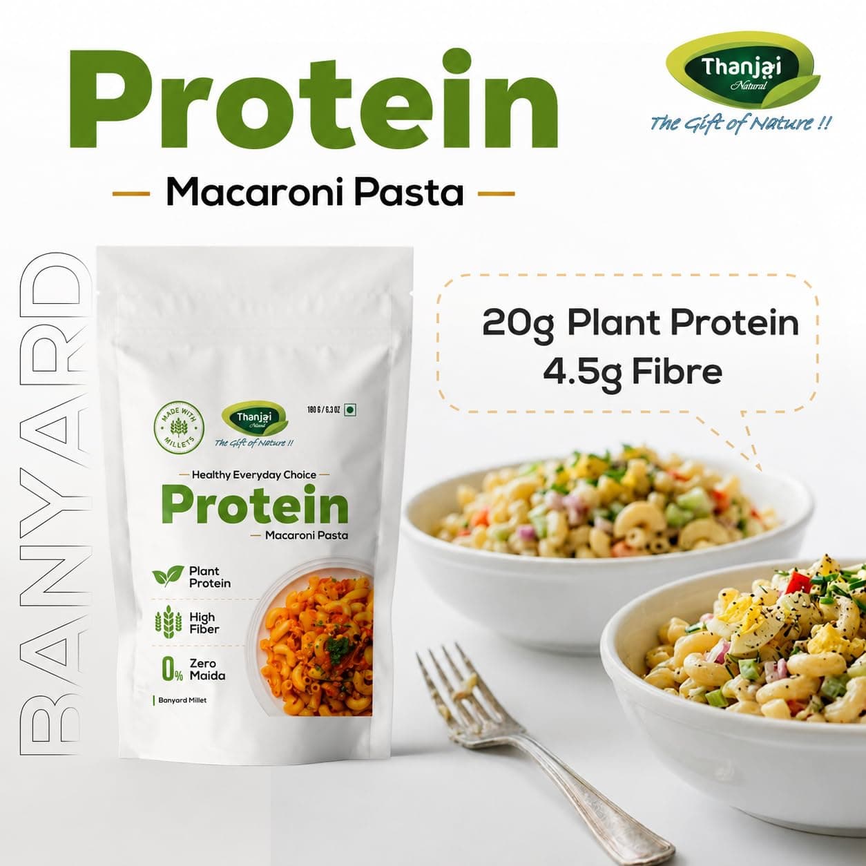 Thanjai Natural Millet Noodles 180 Grams X 4 Varities (720 Grams) of Homemade Natural Banyard | Wheat | Little and Multi Millets Noodles(No Preservatives, No Maida, No Artificial Extract) — image 4