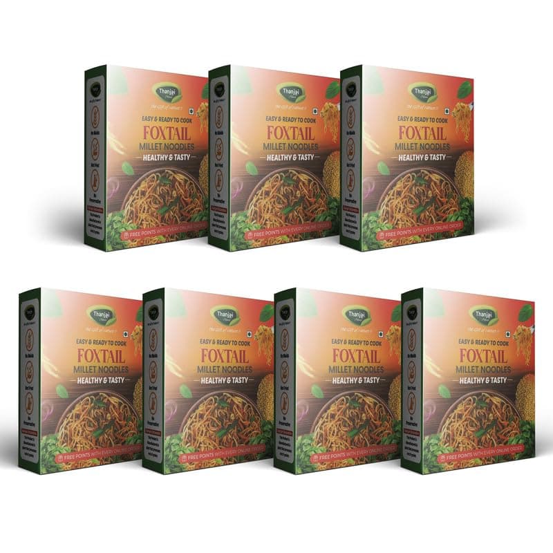 Thanjai Natural Foxtail Millet Noodles 180 Grams X 6 (1080 Grams) of Homemade Natural Millet Noodles(No Preservatives, No Chemicals, No Artificial Extract) — image 4