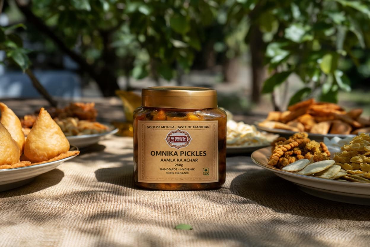 Amla Ka Achaar, Traditional Homemade Amla Pickle from Bihar, Authentic Taste, No Onion No Garlic (250 gm) — image 4