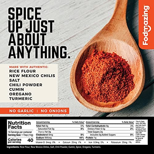 Fodmazing, Low Fodmap Spice Mix, Chili Spice Mix, No Onion, No Garlic, IBS Friendly, Non GMO, Gluten Free, Great for Food and Snacks (16 Servings) — image 2