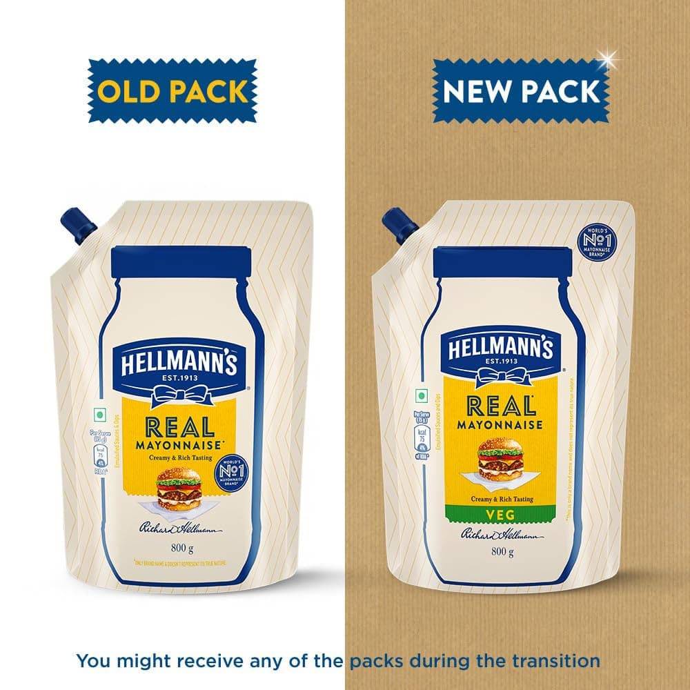 Hellmann's Veg Mayonnaise|| 100% Vegetarian Creamy Mayo Used For Dressings And Condiments|| 775 g — image 10