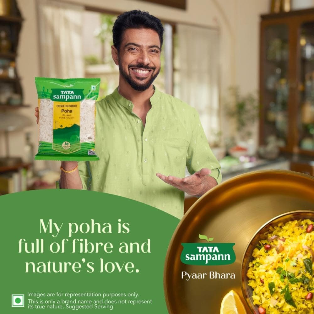 Tata Sampann, High in Fibre Poha, 500g — image 3