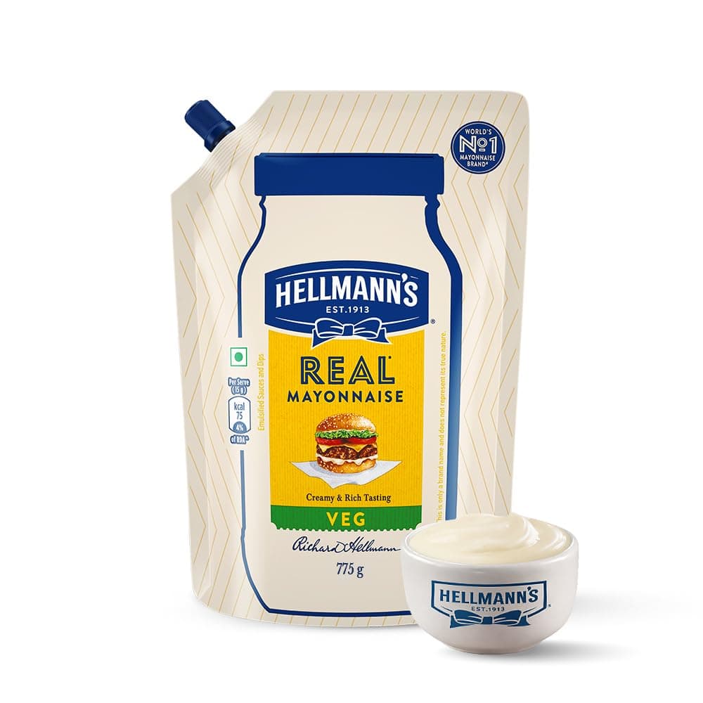 Hellmann's Veg Mayonnaise|| 100% Vegetarian Creamy Mayo Used For Dressings And Condiments|| 775 g — image 3
