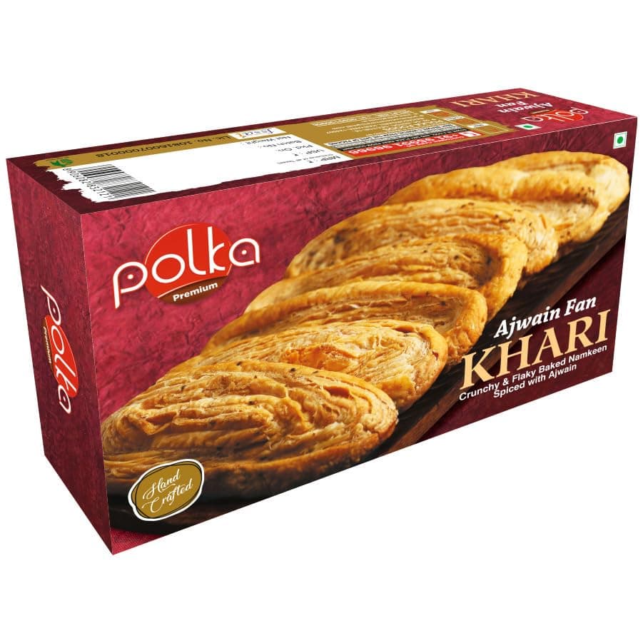 Polka Ajwain Fan Khari Puff, 7.05 oz ℮ 200 g