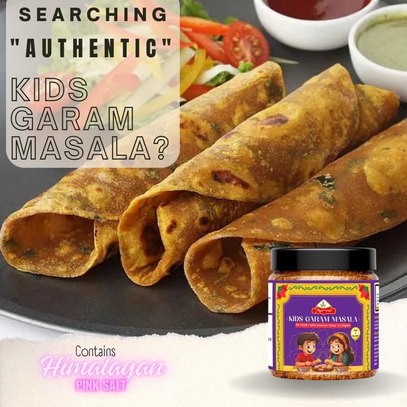 Marwar Garam Masala - 200gm Mild Spice Blend | No Chili | Easy to Digest | 100% Natural | Specially Crafted for Children & Family Meals | Perfect for Khichdi, Dal, Paneer, Sabzi & Soups- Jar Pack — image 3