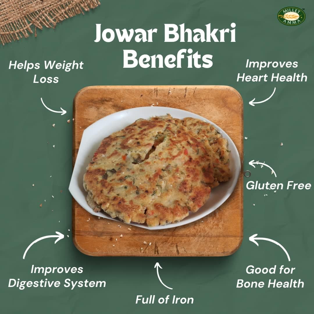 Millet Amma Baked Jowar Bhakhri - 360 Gms | (Pack of 2 - Each 180 Gms) | Ready to Eat | Best Choice for Snack Time, Parties & Events | Healthy Traditional Gujarati Snacks — image 5