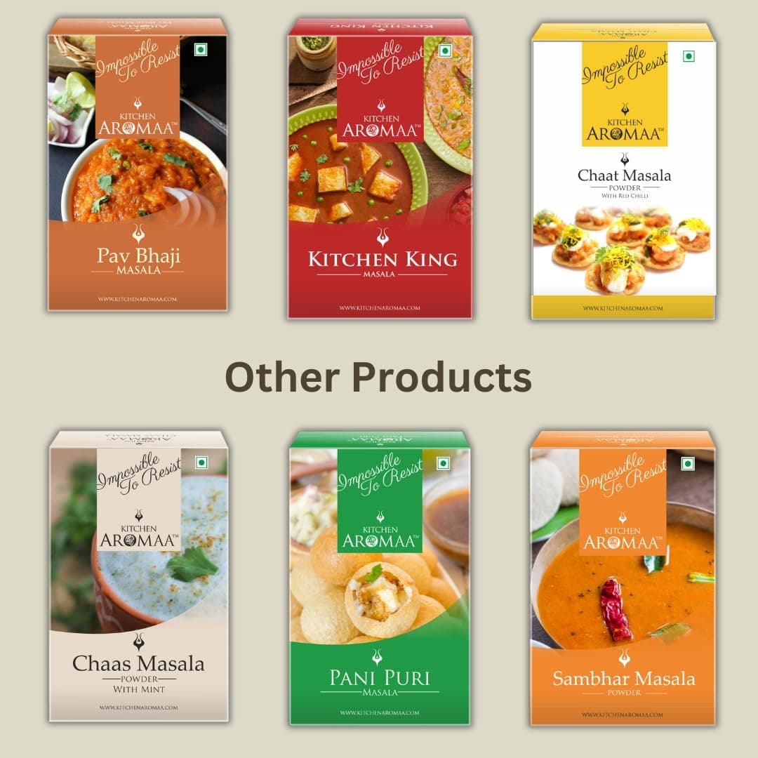 Kitchen Aromaa Jain Pav bhaji Masala powder, No Onion - No Garlic, 200 gm (Pack of 2) | Zero added Colours, Fillers, Additives & Preservatives — image 6