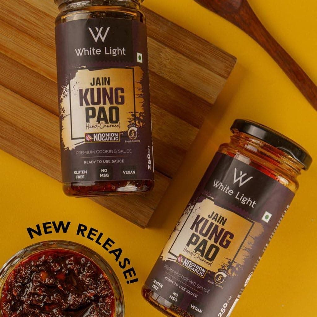 White Light Food Jain Black Bean Sauce and Jain Kung Pao Sauce l Vegan and Natural Ingredients l Ready to Eat Healthy Food (Combo Pack of 2, 250g Each) — image 4