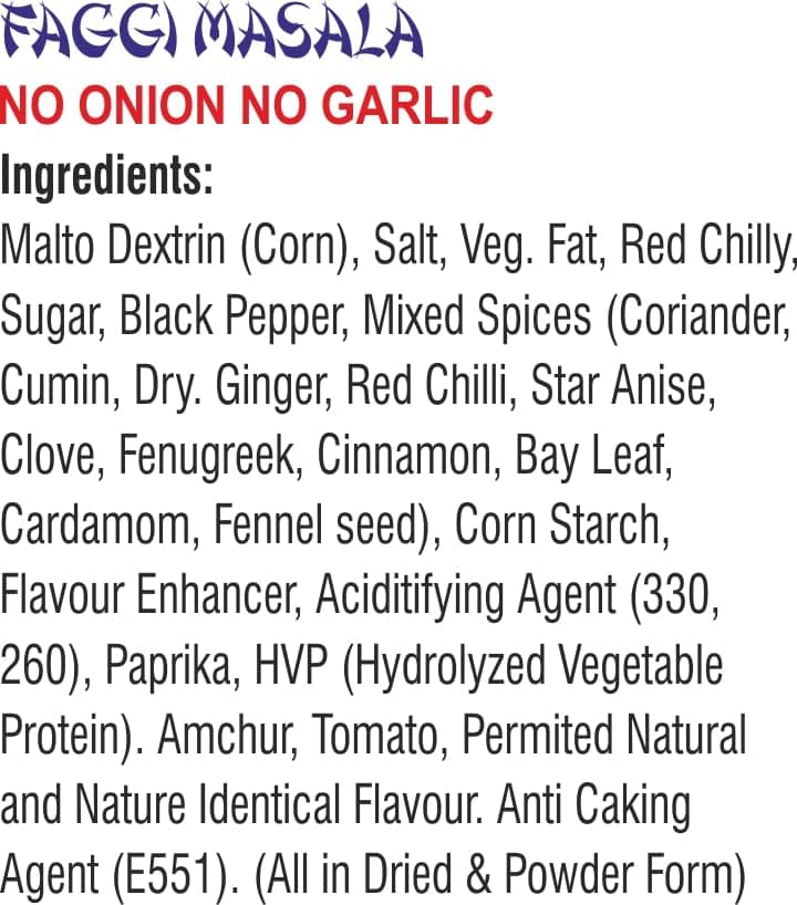 FAGGI MASALA NO ONION NO GARLIC (PACK OF 2) — image 3