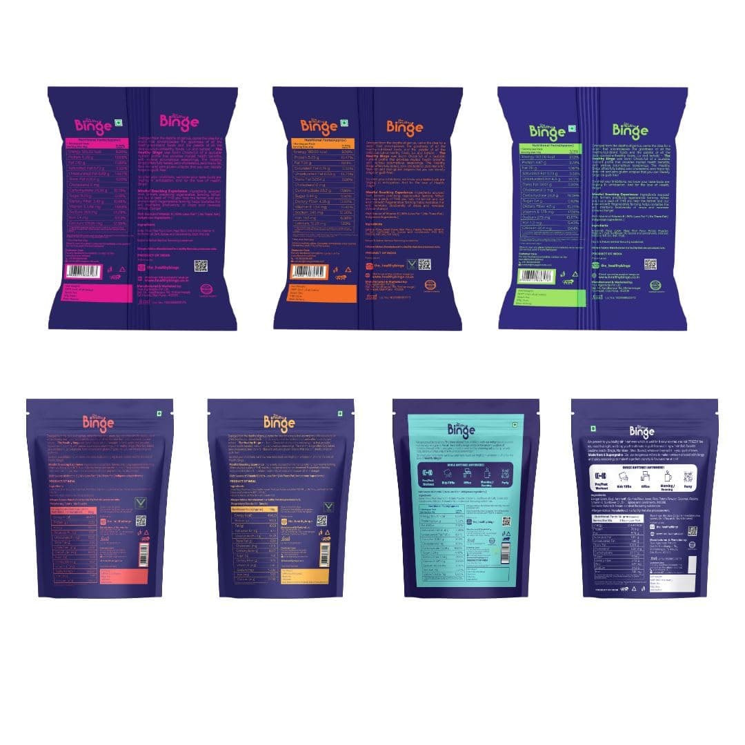 The Healthy Binge Try Them All Snacks Combo - Baked Millet Chips, No Palm Oil, Protein Rich, Healthy Snacks for Kids and Adults | Chips Combo ( Pack of 7 ) — image 8