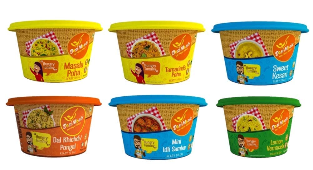 Ready to Eat Breakfast Food Jain Special -Tasty & Healthy Eat Food Products (Pack of 6, 100G Each)Masala Poha, Tamarind's Poha, Sweet Kesari, Lemon Vermicelli, Dal Khichdi (Pongal), Mini Idli Sambar — image 3