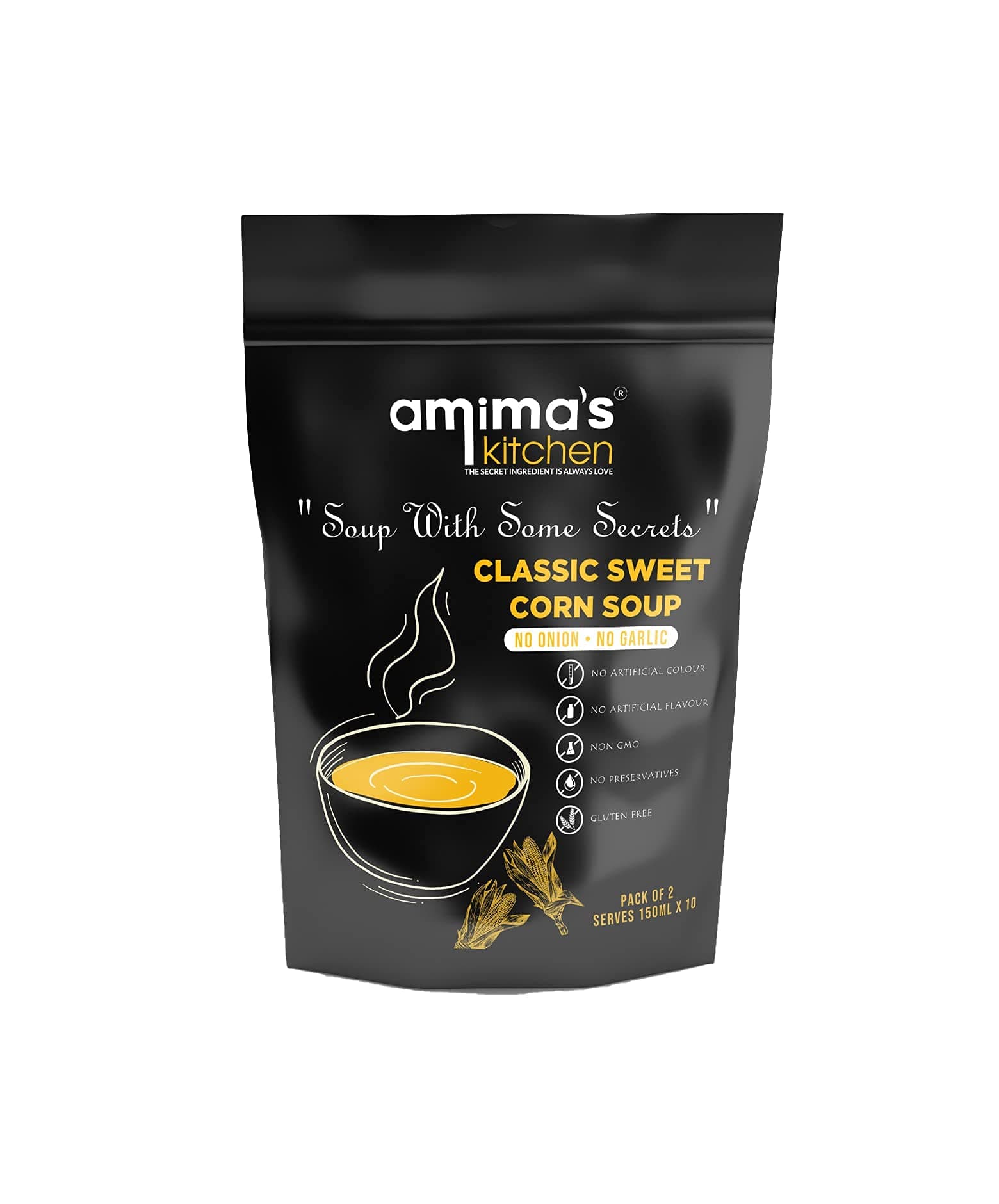 Amima's Kitchen Combo Of Cheesy Jalapeno + Classic Sweet Corn Jain Soup (No Onion No Garlic) - 100 Grams (Pack of 2) | Instant Soup Mix Powder | Ready To Cook | No Artificial Flavour & Colour | Gluten Free | Non GMO | Healthy Soup — image 6