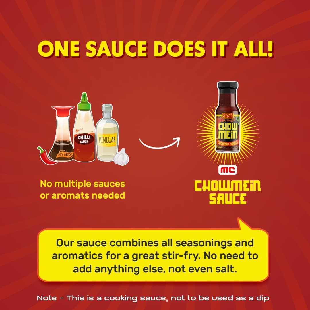 MasterChow Indo-Chinese Chowmein Sauce - Noodle Cooking Sauce | 220gms — image 6