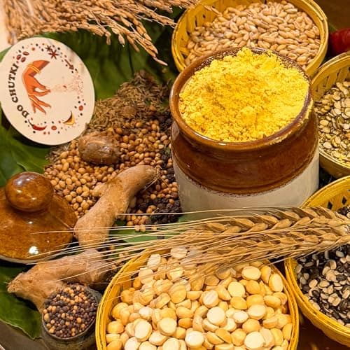 Do Chutki Sona Shengdana Combo | Satvik Sona Metkut Chutney Powder 100g + Solapuri Special Shengadana Chutney 100g | No Onion No Garlic | No Preservatives | Maharashtrian Pack of 2 — image 6