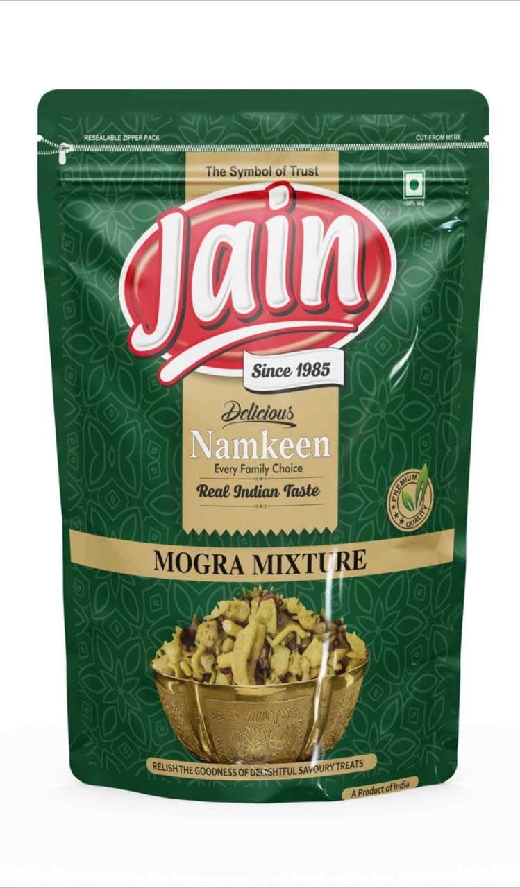 Jain Since 1985 Mogra Mixture Namkeen 700g (350g x 2) | Crispy Indian Snack Mix | Sev, Spiced Lentils & Crunchy Ingredients | Tea Time & Evening Snack — image 2