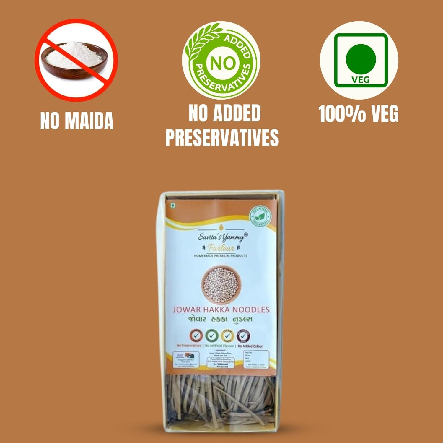 Savita's Yummy Jowar Hakka Noodles | Healthy Gluten-Free Millet Noodles | No Preservatives, No Artificial Flavour & Colour | 180g — image 4