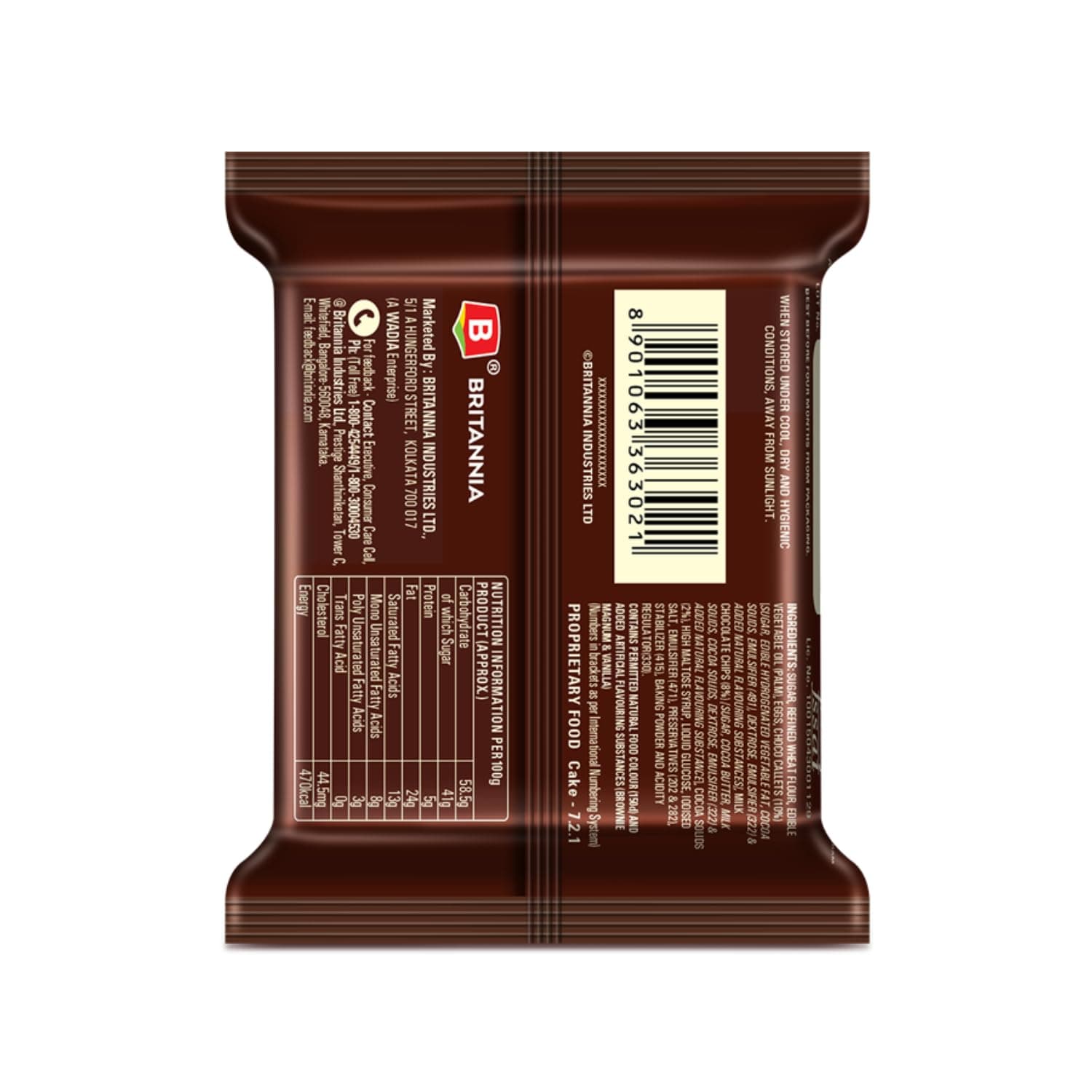 Britannia Cakes Chocolate Brownie Pouch, 40 g — image 4