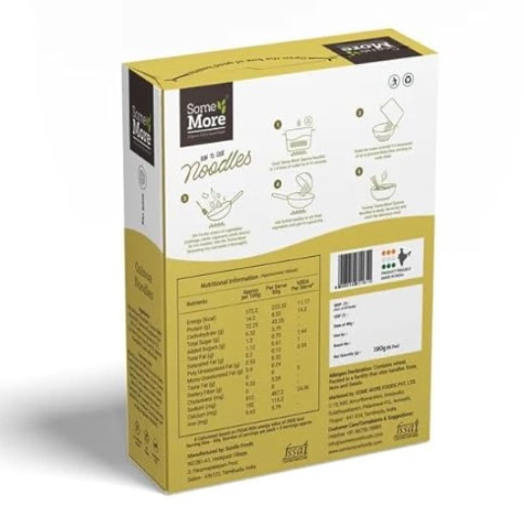 SOME MORE ﻿Hakka Quinoa Noodles 190 g | Instant Millet Noodle Pack | Traditional Hakka Style Grain Food | Healthy Snack | Quick Cook Meal Option | Convenient Kitchen Staple for Home Travel Use — image 2