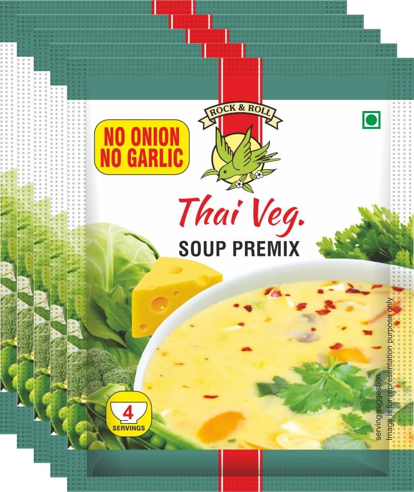 NO ONION NO GARLIC THAI VEG SOUP PREMIX (PACK OF 5)