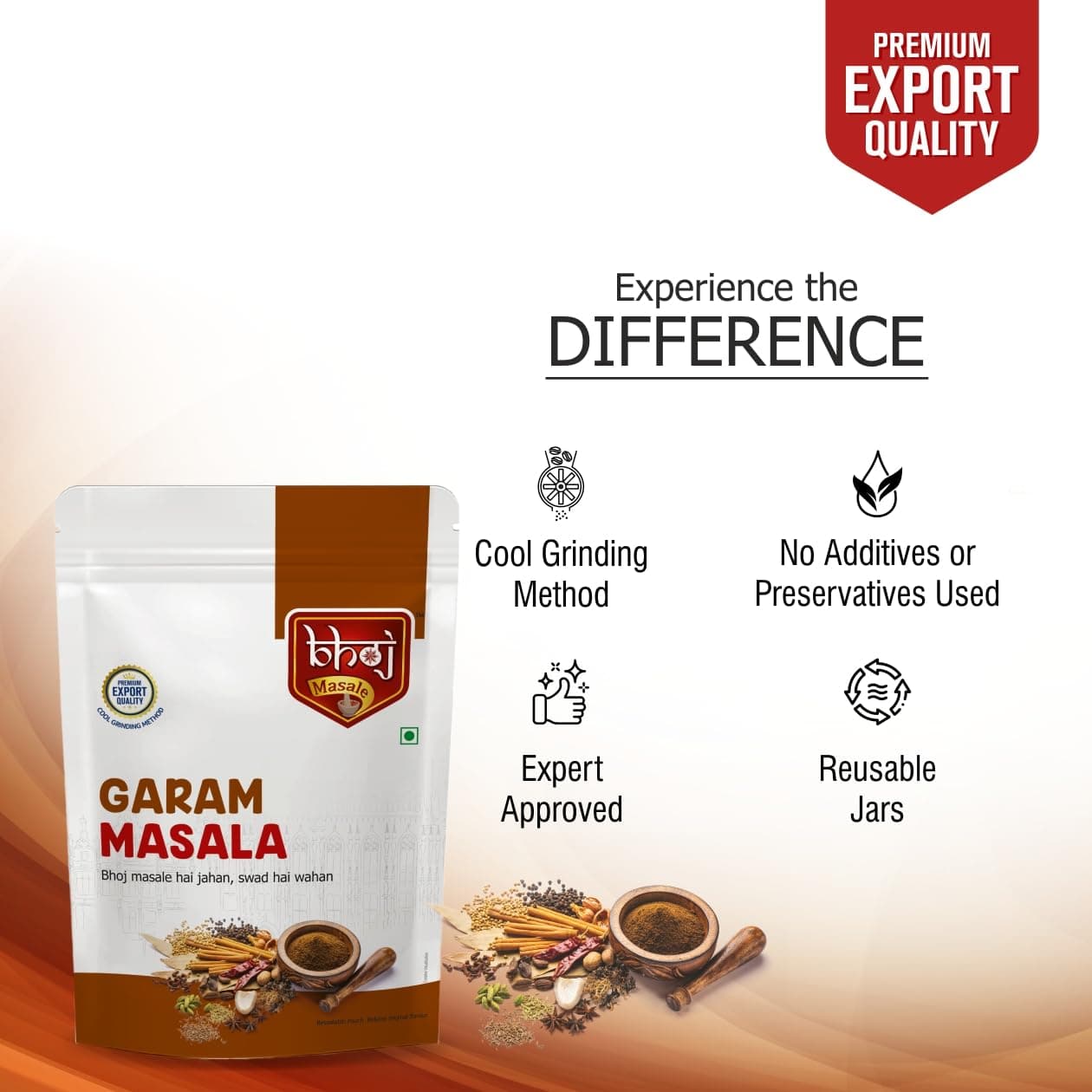 Bhoj Masale Royal Garam Masala | Powder | Spices 200GM | Exotic Blend of Ingredients for Daily cooking | Aromatic Garam Masala| Rich in Flavor | Naturally Processed and No Preservatives. No onion and no garlic added (Jain Masala) — image 4
