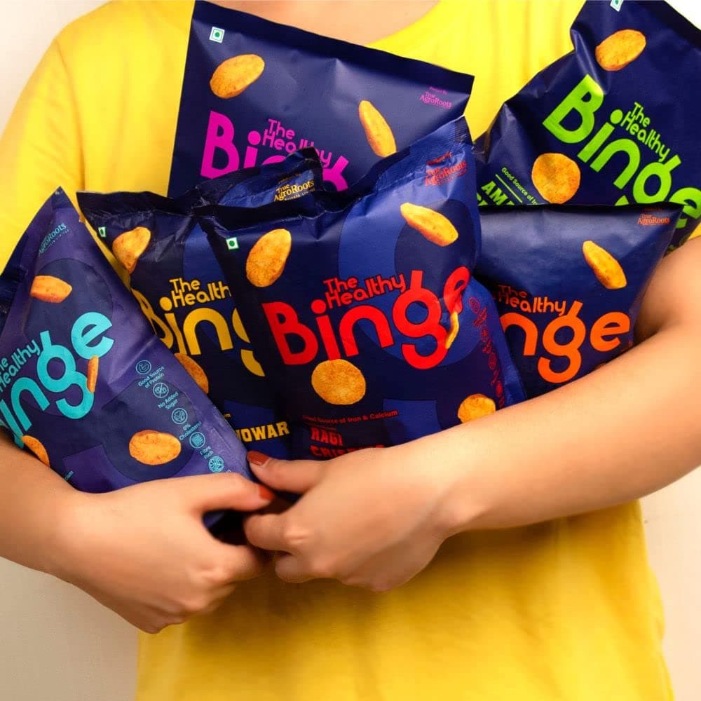 The Healthy Binge Try Them All Snacks Combo - Baked Millet Chips, No Palm Oil, Protein Rich, Healthy Snacks for Kids and Adults | Chips Combo ( Pack of 7 ) — image 4