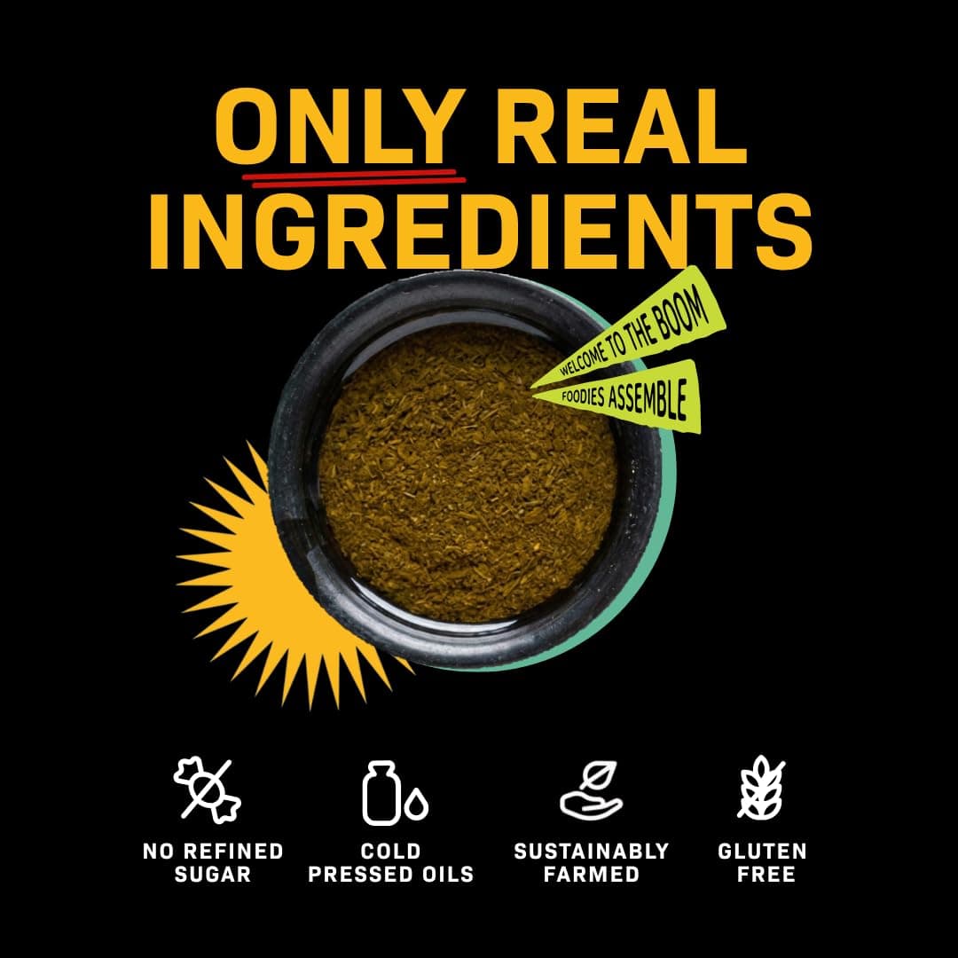 BOOMBAY Oregano+Thyme Salad Dressing 220g | Nothing Artificial |No Bad Oils|Zero Sugar |Plant-Based|No Onion or Garlic| Use to top Pasta, Marinade for Roast, Dip with Snacks,Flavour Stew — image 4