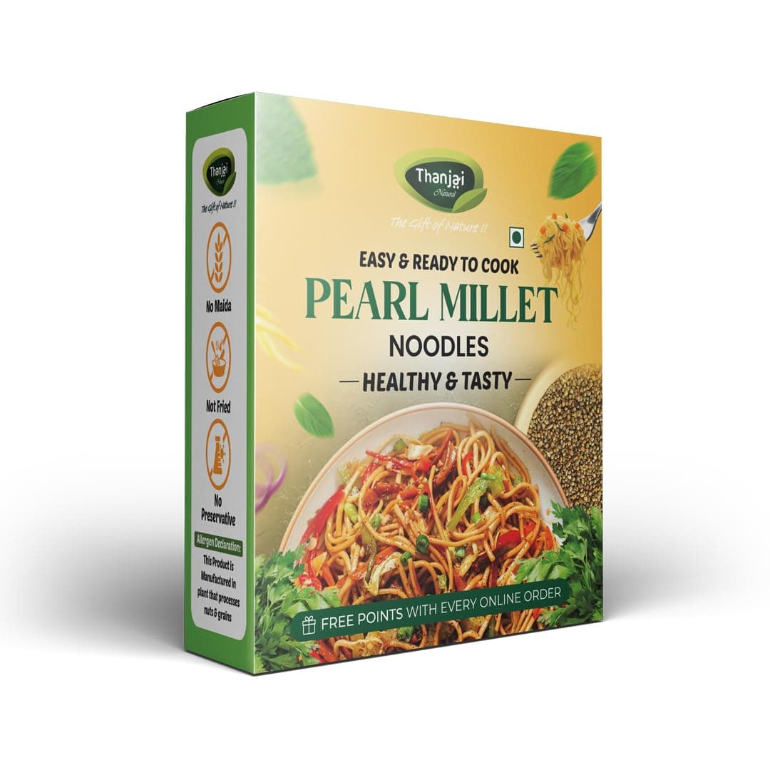 Thanjai Natural Millet Noodles 180 Grams X 4 Varieties (720 Grams) of Homemade Natural Foxtail | Little | Barnyard and Pearl Millets Noodles(No Preservatives, No Chemicals, No Artificial Extract) — image 5