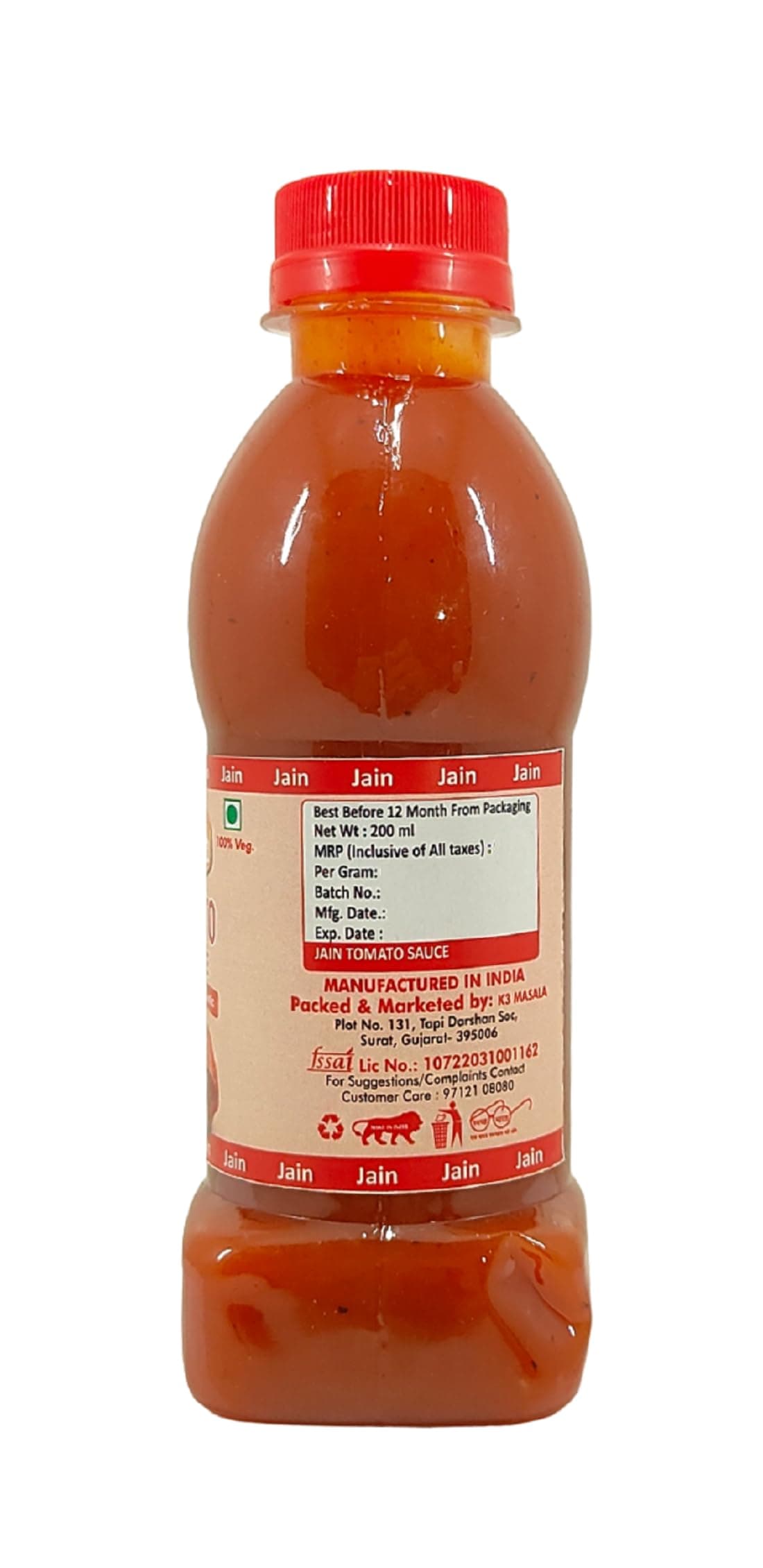 Fruvanta Jain Combo Without Onion/garlic/Potato Tomato Sauce (200gm) (Pack of 2) — image 3