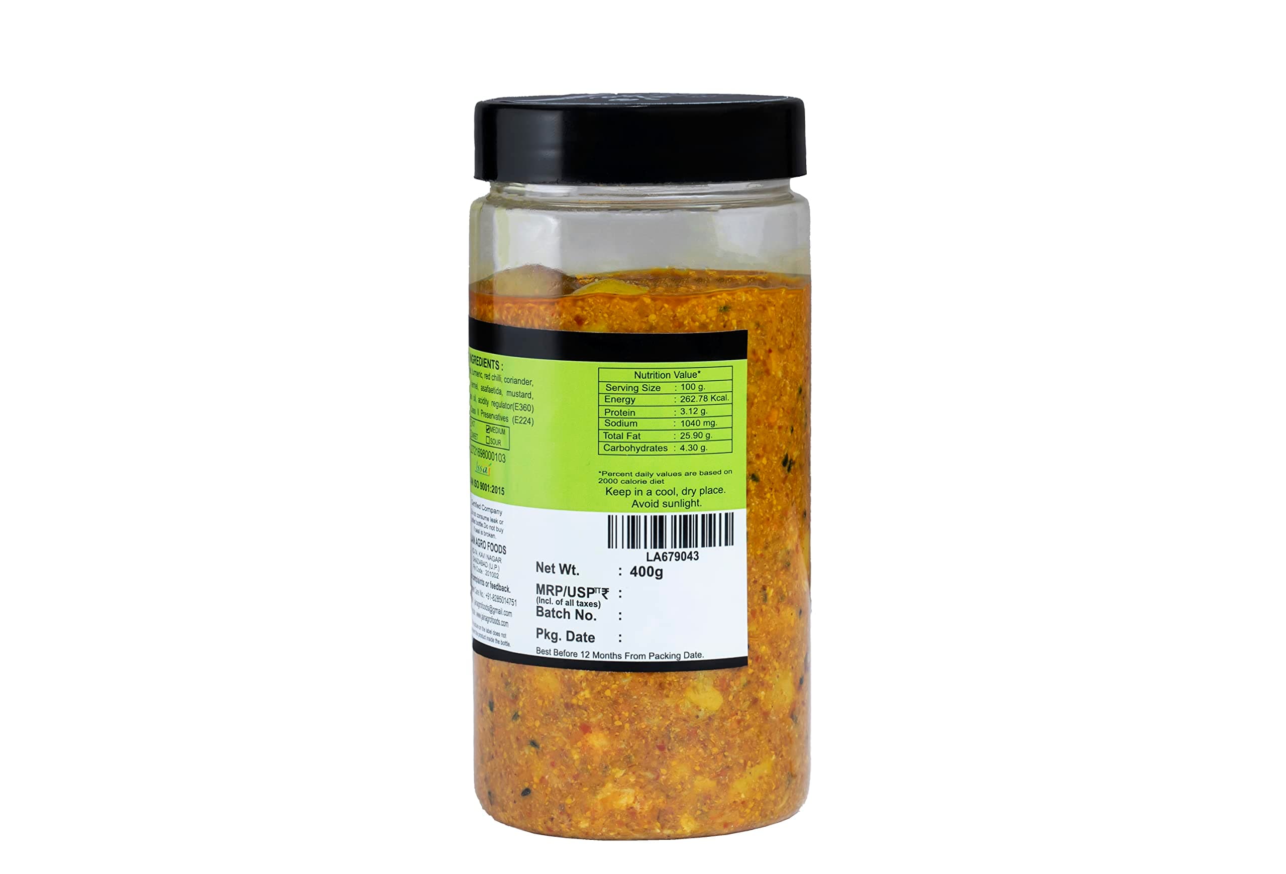 JAIN'S PURE LASODA ACHAR/GLUEBERRY, 400 GM — image 5