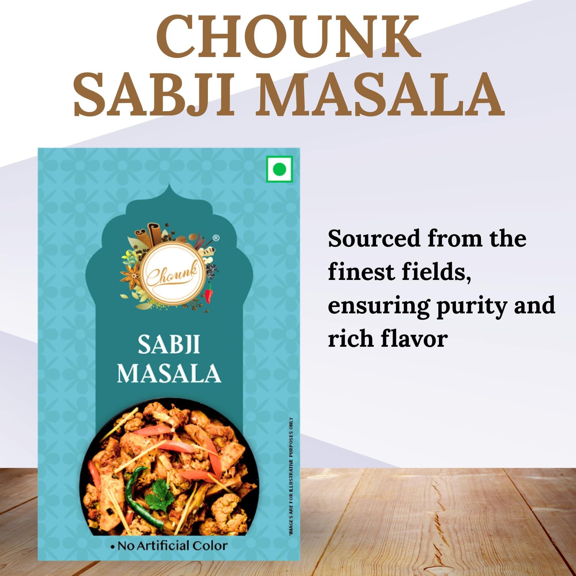 Chounk Sabji Masala -100G (Pack Of 2) | Make Home Recipe Like Restaurant | Blended Spices Mix | Healthy Delicious & Flavourful Cooking | No Artificial Flavours | No Preservatives | Ready Masala Powder — image 5