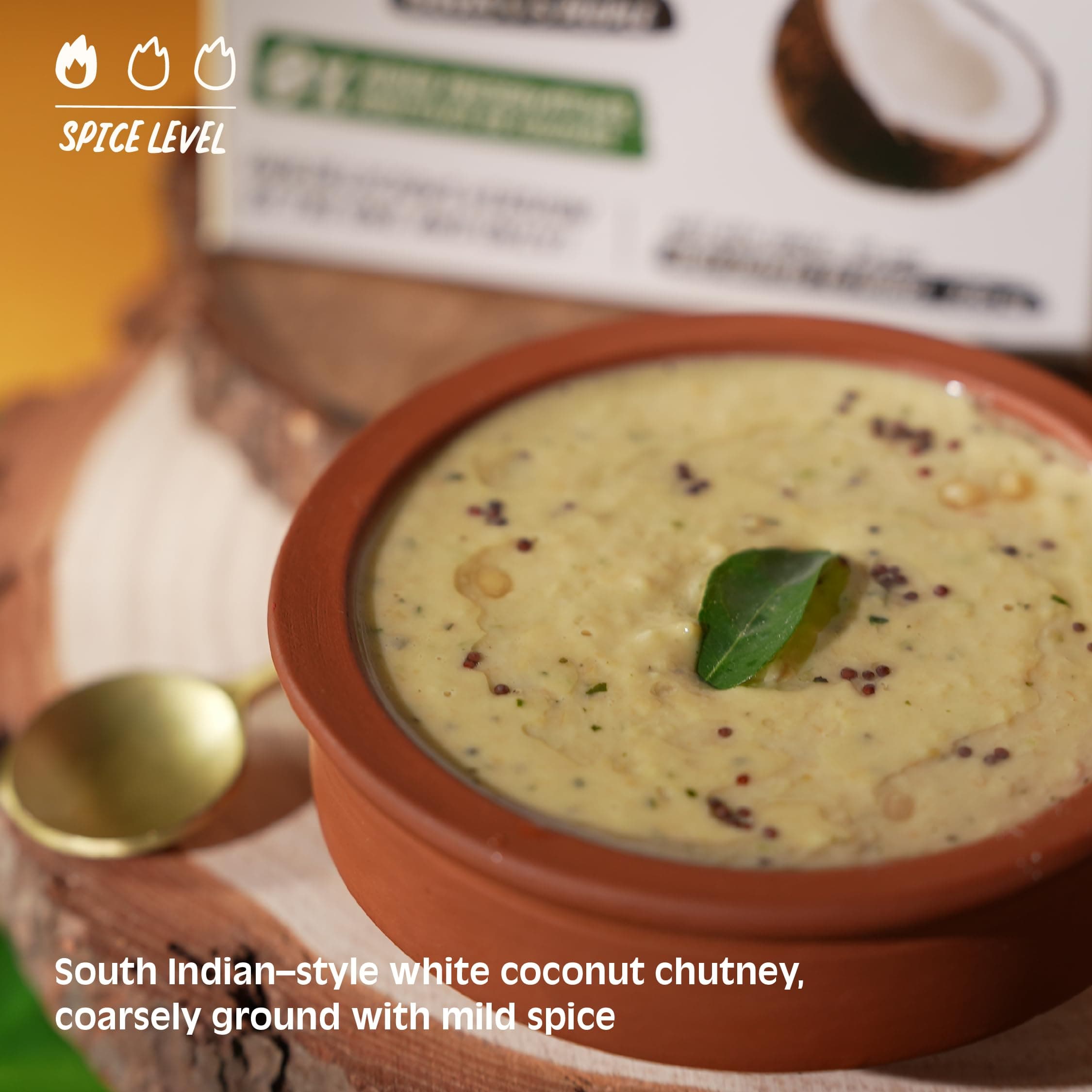 Chutnefy Coconut Chutney Mix | 250g Freeze-Dried Instant Dry Mix | Just Add Water to Make 20+ Servings (1000 g) | 0% Preservatives or Additives — image 6