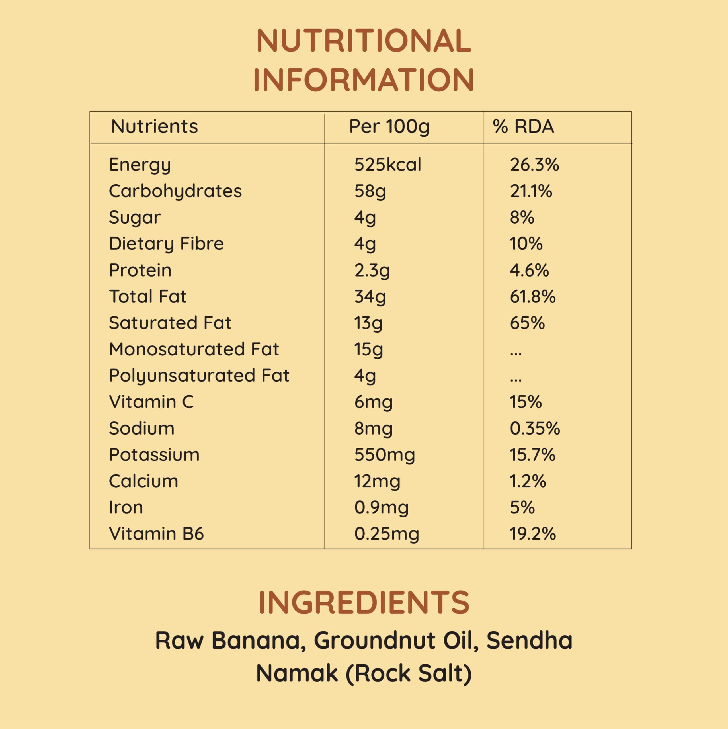 Vratam Banana Chips | Thinnest Fasting Wafers for Navratri | Pure Vrat Friendly Sendha Namak Banana Chips | No Onion No Garlic No Palm Oil | Healthy Jain Friendly Snacks Namkeen | 110G (pack of 1) — image 3