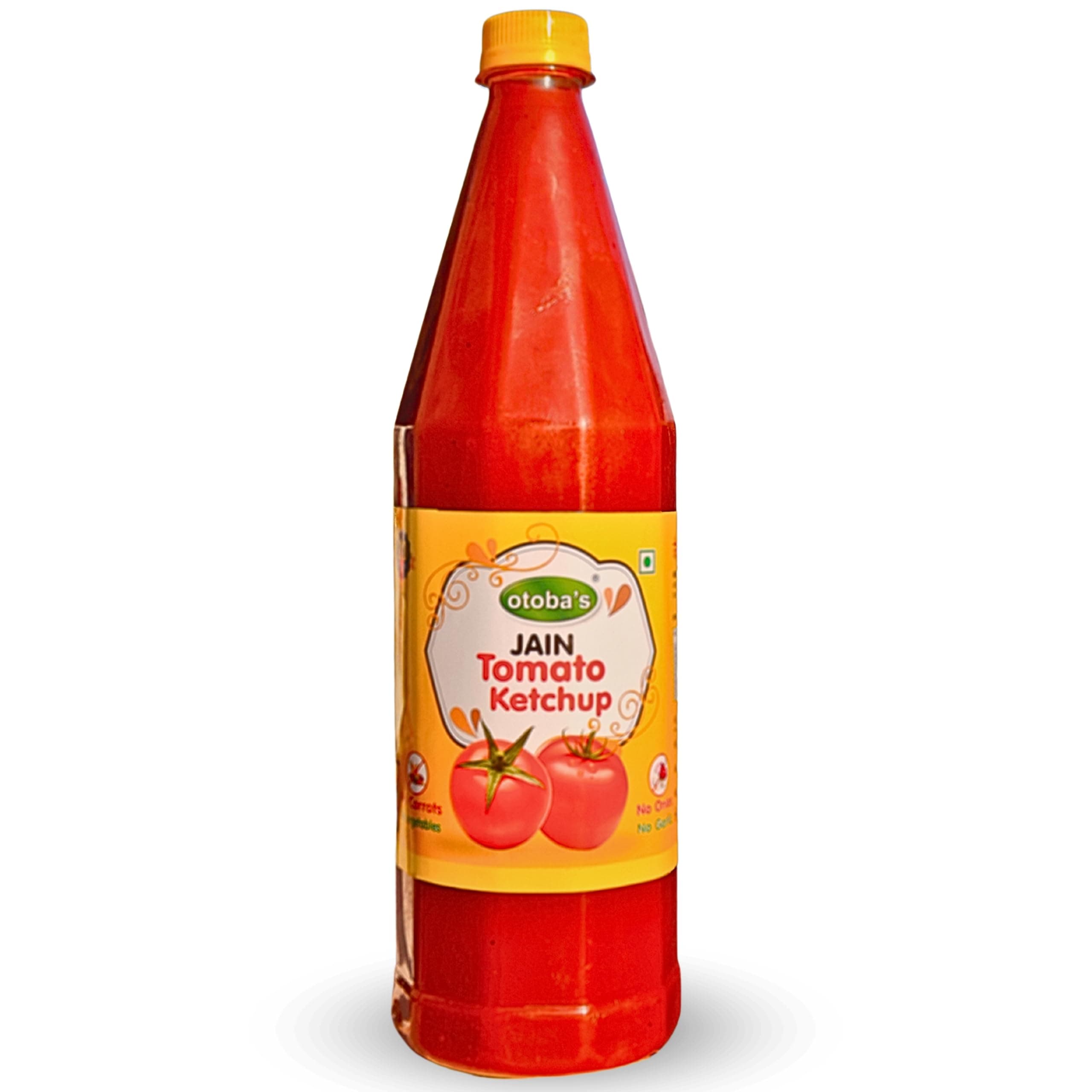 Otoba's Jain Tomato Ketchup (1kg)| Pure Tomato Sauce No Onion No Garlic No Other Vegetables in Bottle