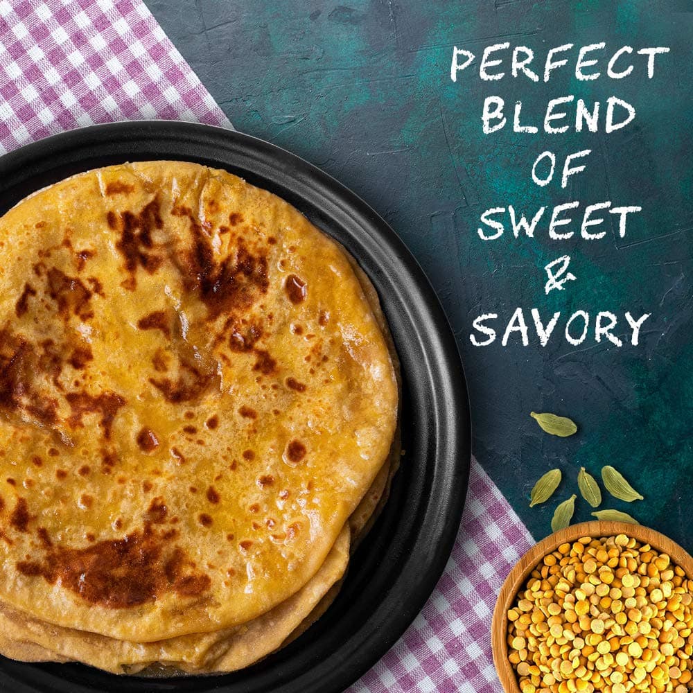 Tanawade’s Smart Food Instant Puranpoli Mix (Pack of 2) – No Preservatives • Ready‑to‑Cook Authentic Sweet Flatbread • Hand‑Picked Flavours • Homestyle Taste — image 4