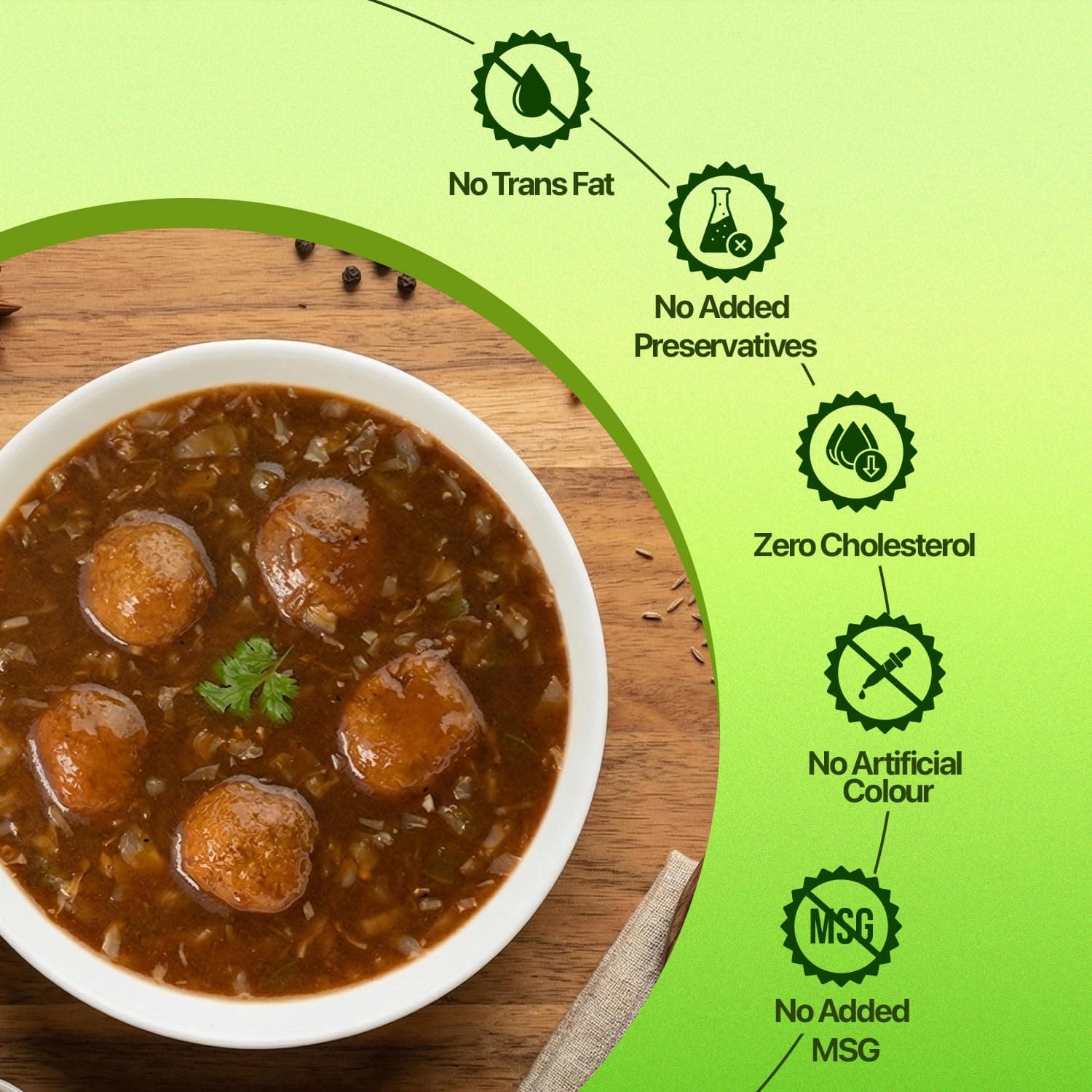 Tit-Bit Manchurian Masala Mix Pack of 5 (250g) No Onion No Garlic - Restaurant Taste at Home - Quick & Easy Cook in Minutes - Manchurian Gravy Mix Seasoning — image 4