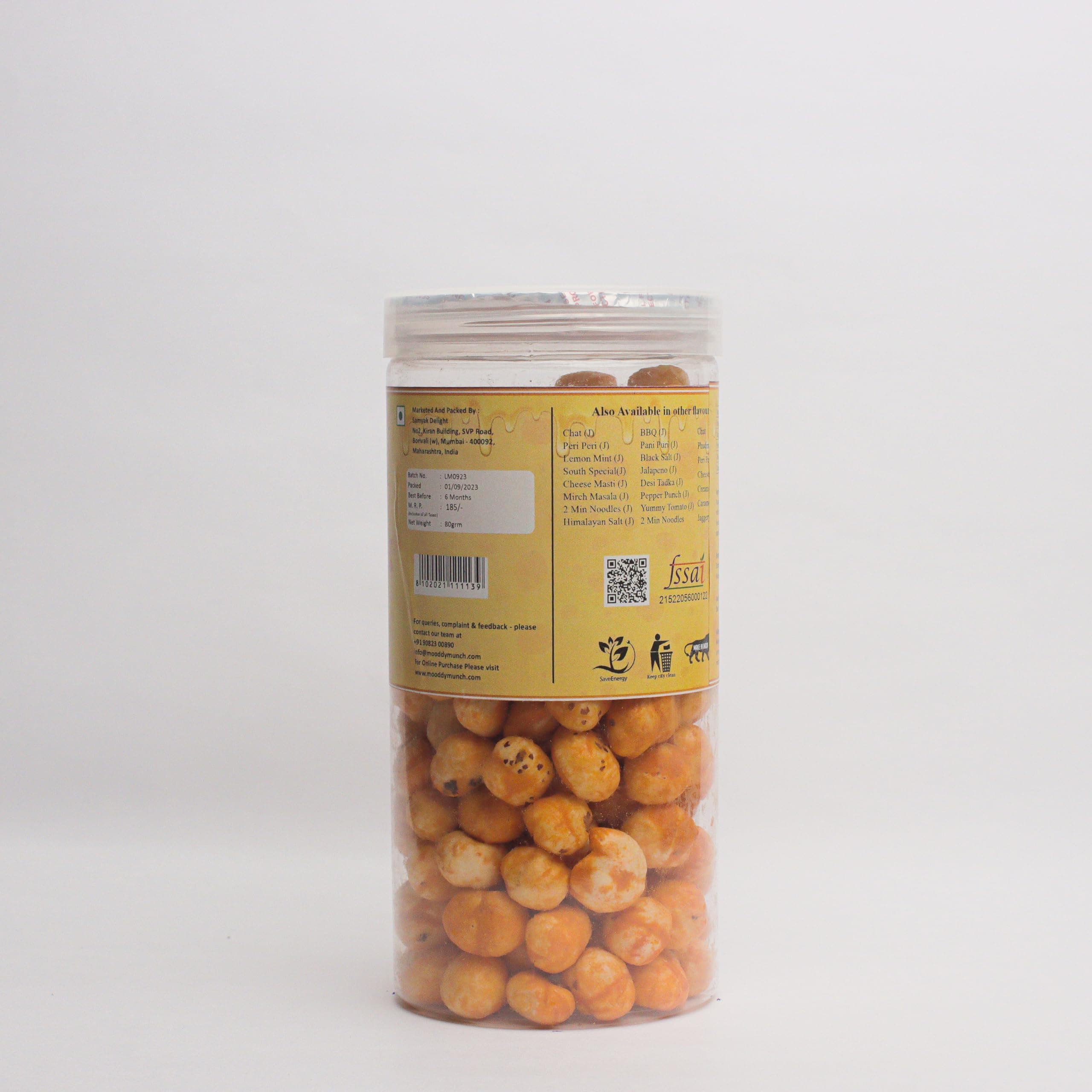 MOODDY MUNCH Cheese Masti Roasted Makhana Fox Nuts Lotus Seeds | Jain Flavour No Onion No Garlic| Healthy Snacks | MSG Free | Zero Trans Fat | Zero cholesterol| (Pack of 3, Total 210 gm) — image 4