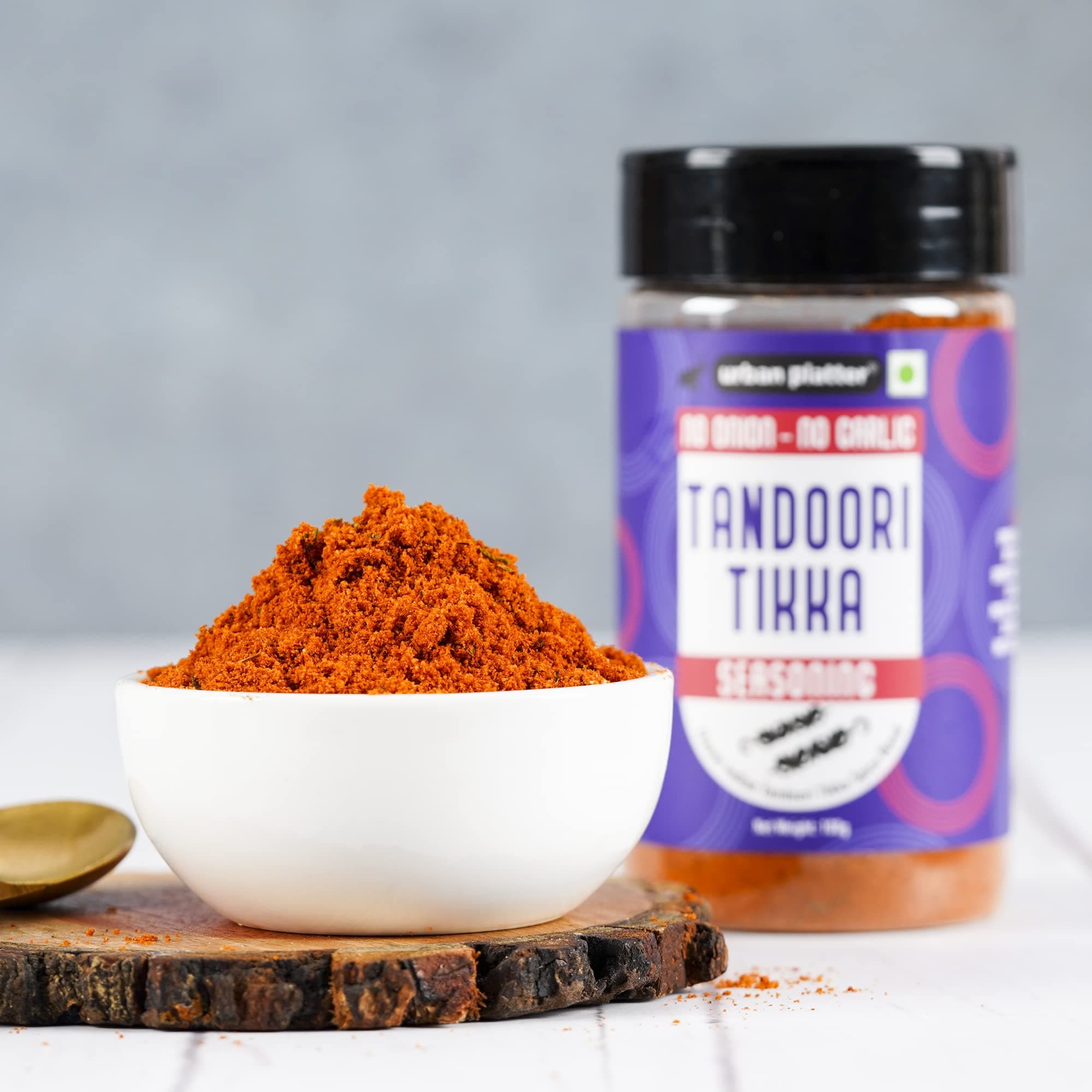 Urban Platter Jain Tandoori Tikka Seasoning, 100g (Smoky BBQ-style Spice Blend | Onion & Garlic- free | Great for Fries, Popcorn, Makhanas & Marinades) — image 5