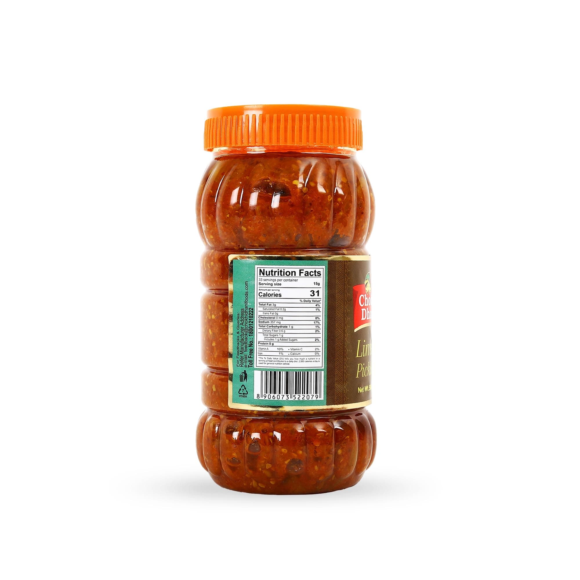 Chokhi Dhani Spicy Lime Pickle Pack of 2 (500g Each) | Nimbu Achar | Oil Free Lemon Pickle | No Onion No Garlic | Tangy & Spicy Indian Pickle | Homemade Taste — image 8