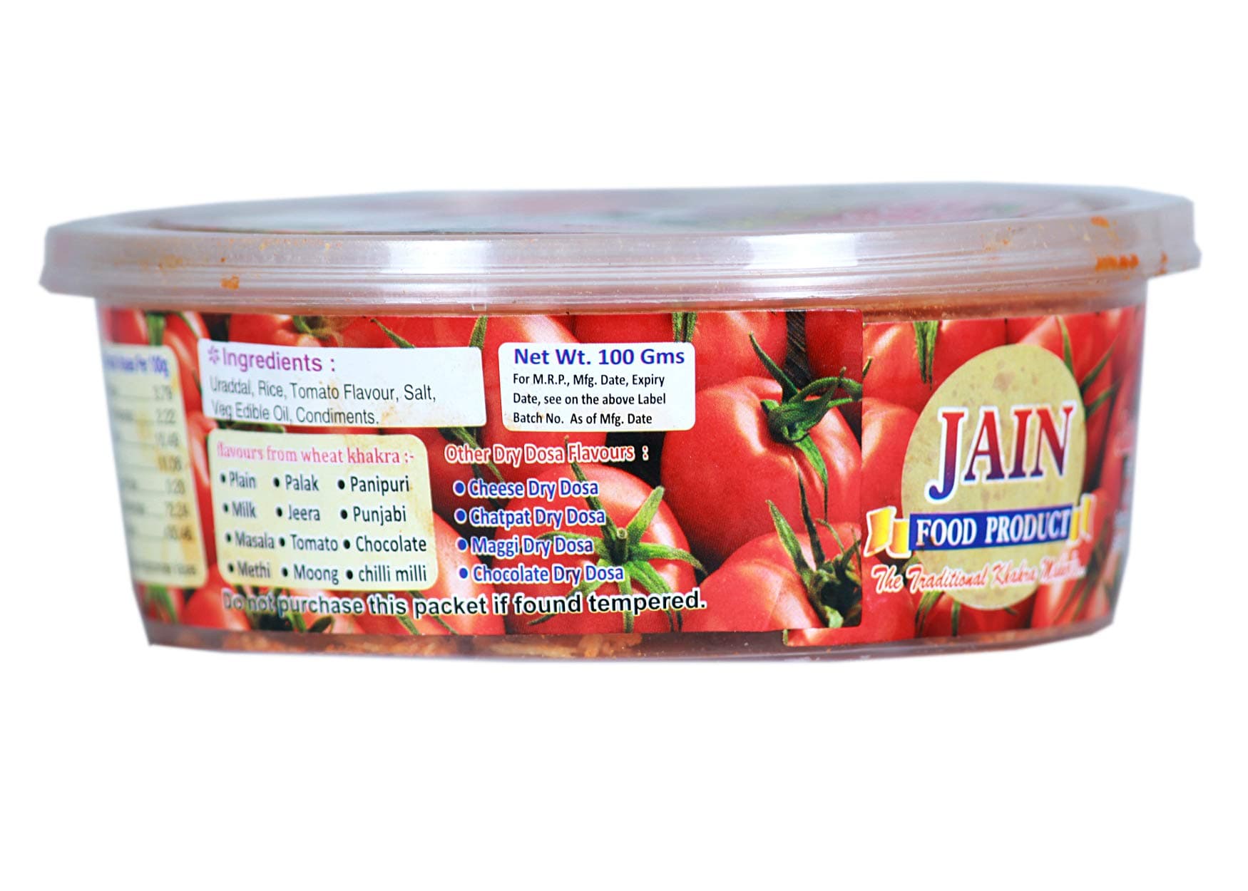 Jain Food Product Tomato Dry Dosa (100 g x 05 Pack) — image 6