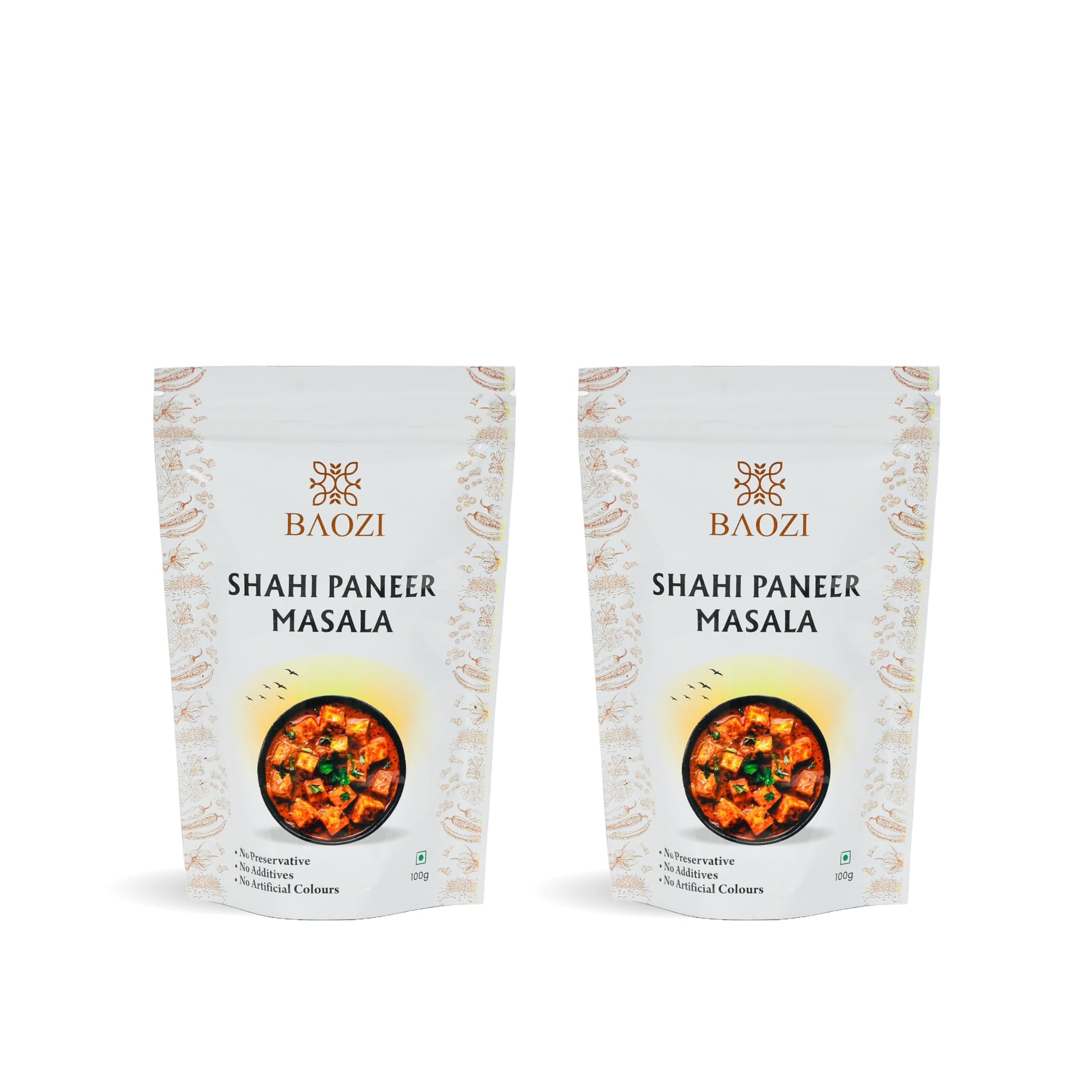 BAOZI Shahi Paneer Masala - No Onion, No Garlic | Royal Indian Spice Blend for Paneer Dishes | Rich, Creamy & Aromatic Flavor | Perfect for Shahi Paneer, Curries & Gravies | Pack of 2 (100g x 2) — image 2