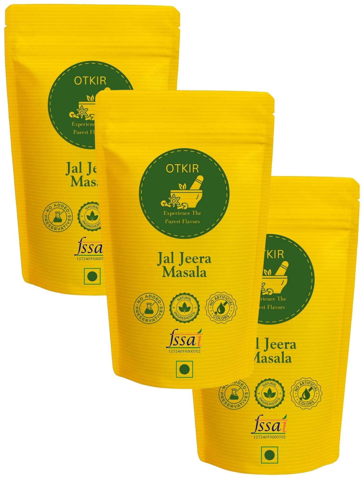Otkir Jal Jeera Masala (100 Gram Pouch - Pack Of 3) - Homemade Style Taste | No Added Colors & Preservatives | Natural Ingredients