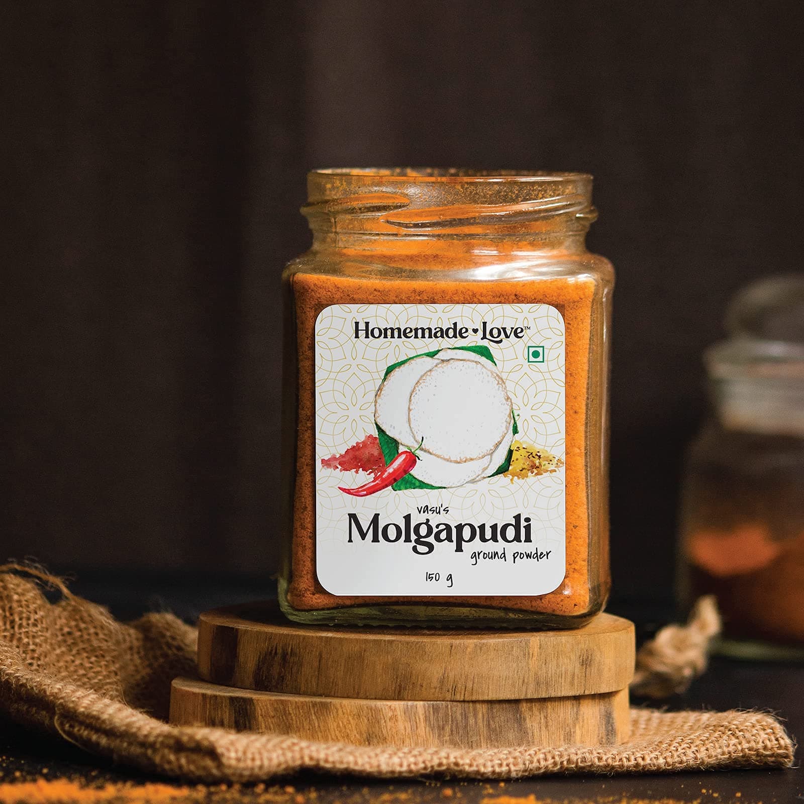 Homemade Love Idli Chutney Powder (150g)| South Indian style Molgapudi | Instant Gunpowder Chutney | Perfect for Idli, Dosa, Appam, Rice, Chapati, and Roti | No Added Onion and Garlic — image 4