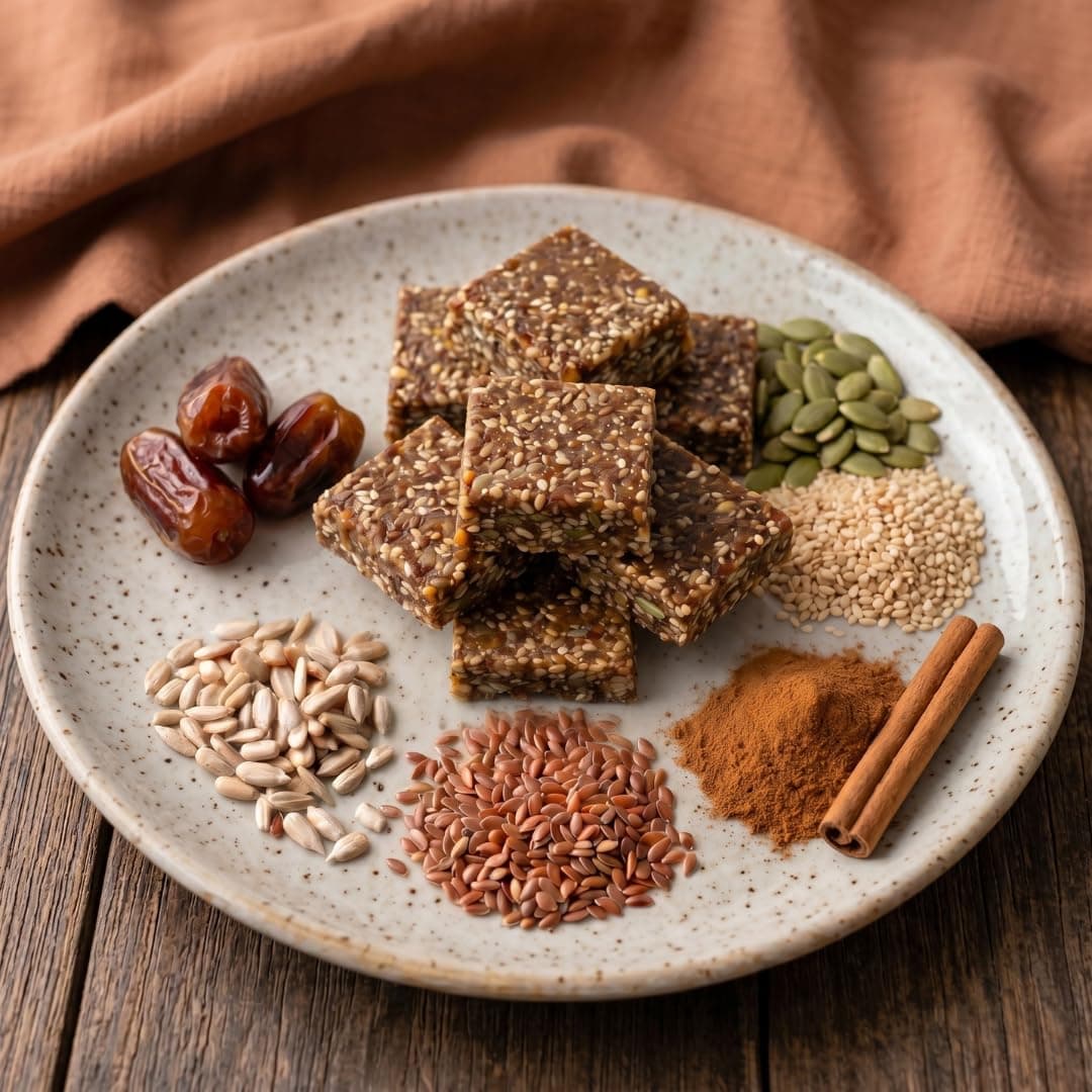 Rasa Seed Cycling Bar 700g | PCOS & PCOM Friendly | 28 Healthy Snack Bars | Supports Menstrual Cycle Wellness | High Fiber | Hormone Balance Snack with Flax, Pumpkin, Sunflower, Sesame & Chia Seeds — image 8