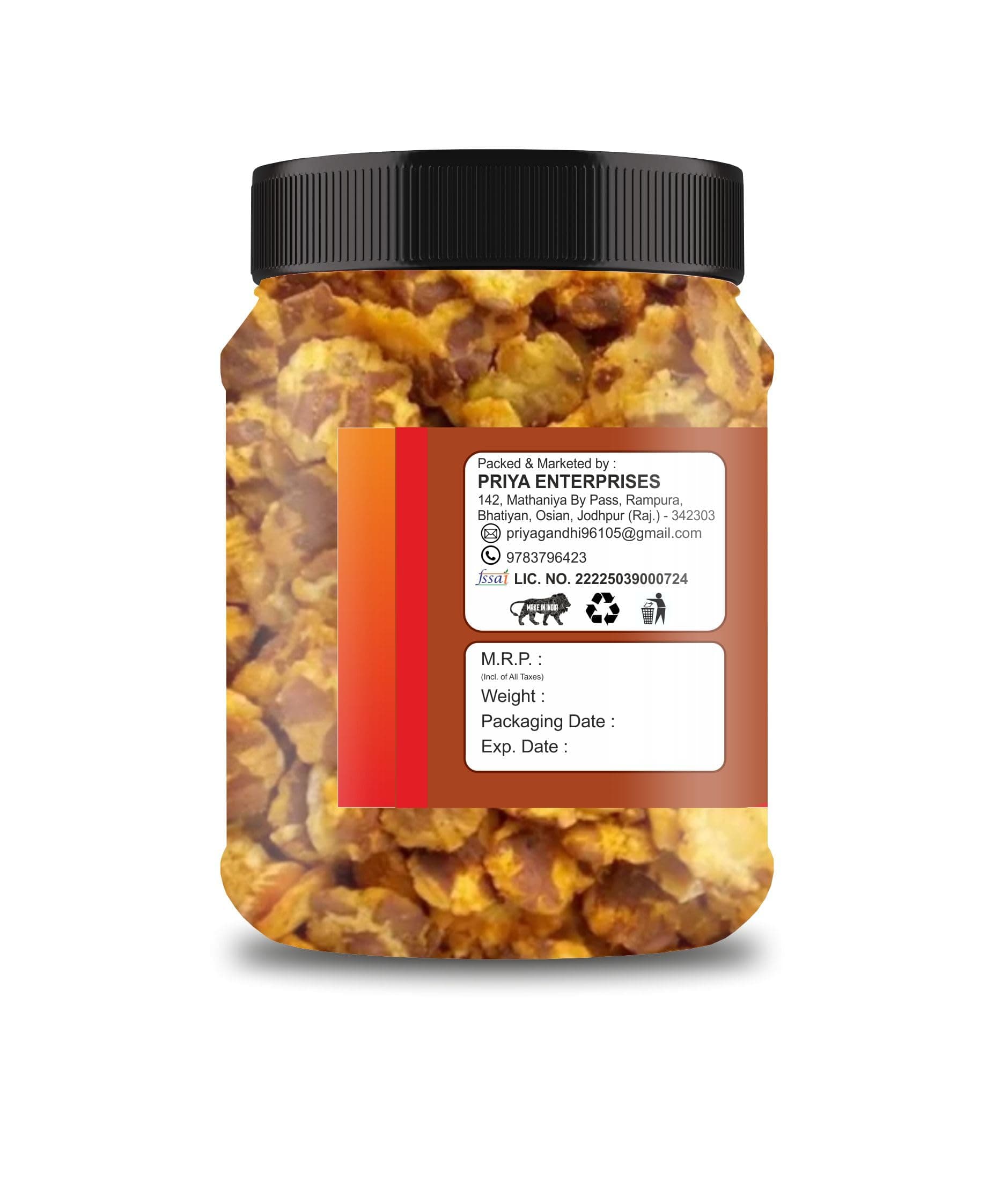 PRIYA NUTS Roasted Chana Jor | Crispy Chana Namkeen | High Protein, Gluten-Free Vegan Jain Snack | Sea Salt & Hing | No Palm Oil, No Added Sugar (250 Gram) — image 2