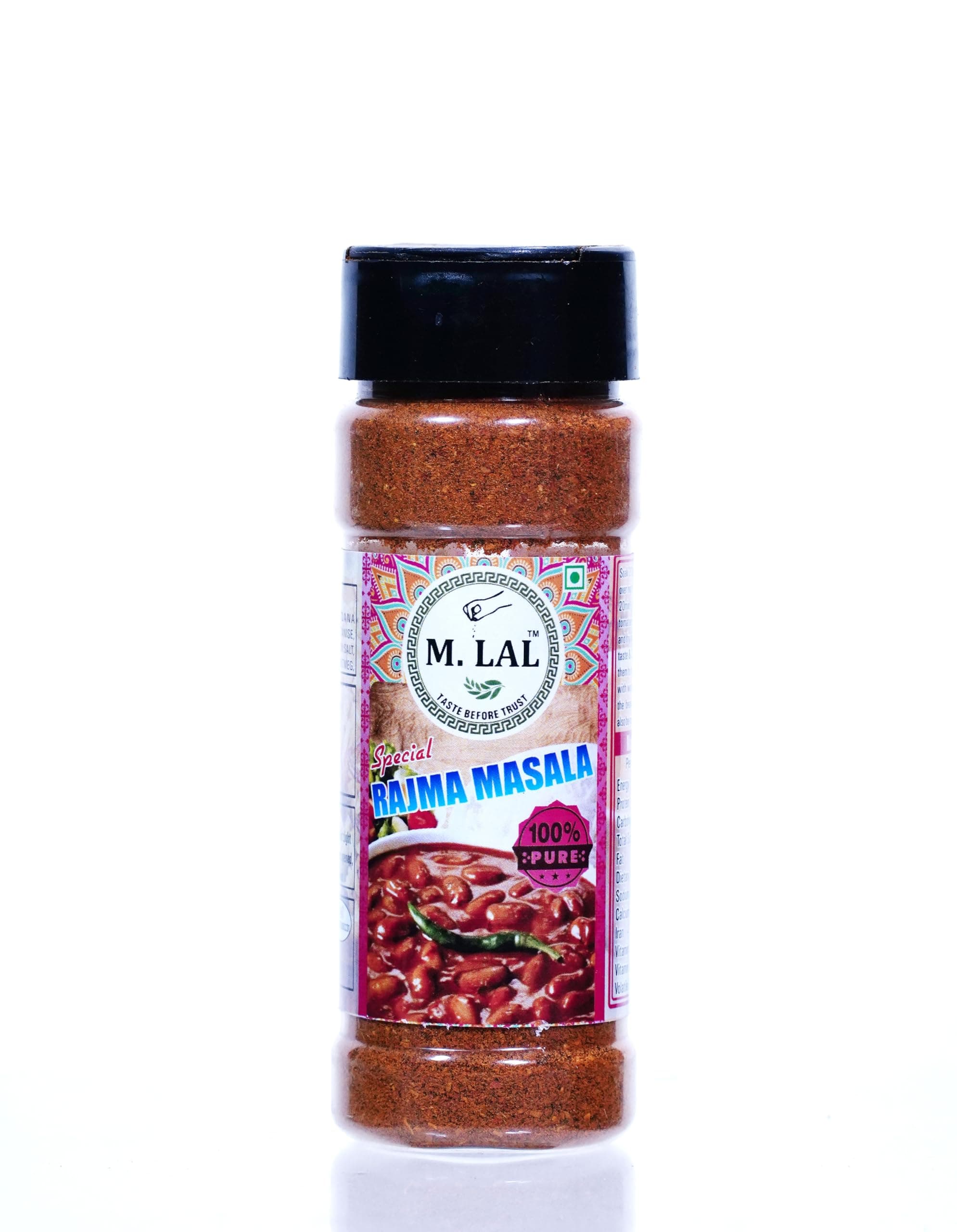 M. LAL Rajma Masala Spice Mix (No Onion No Garlic)) | For Healthy and Delicious Cooking | No Synthetic Flavour & Color | Ready to Cook Masala Powder 50 Gram (Pack of 5) — image 2