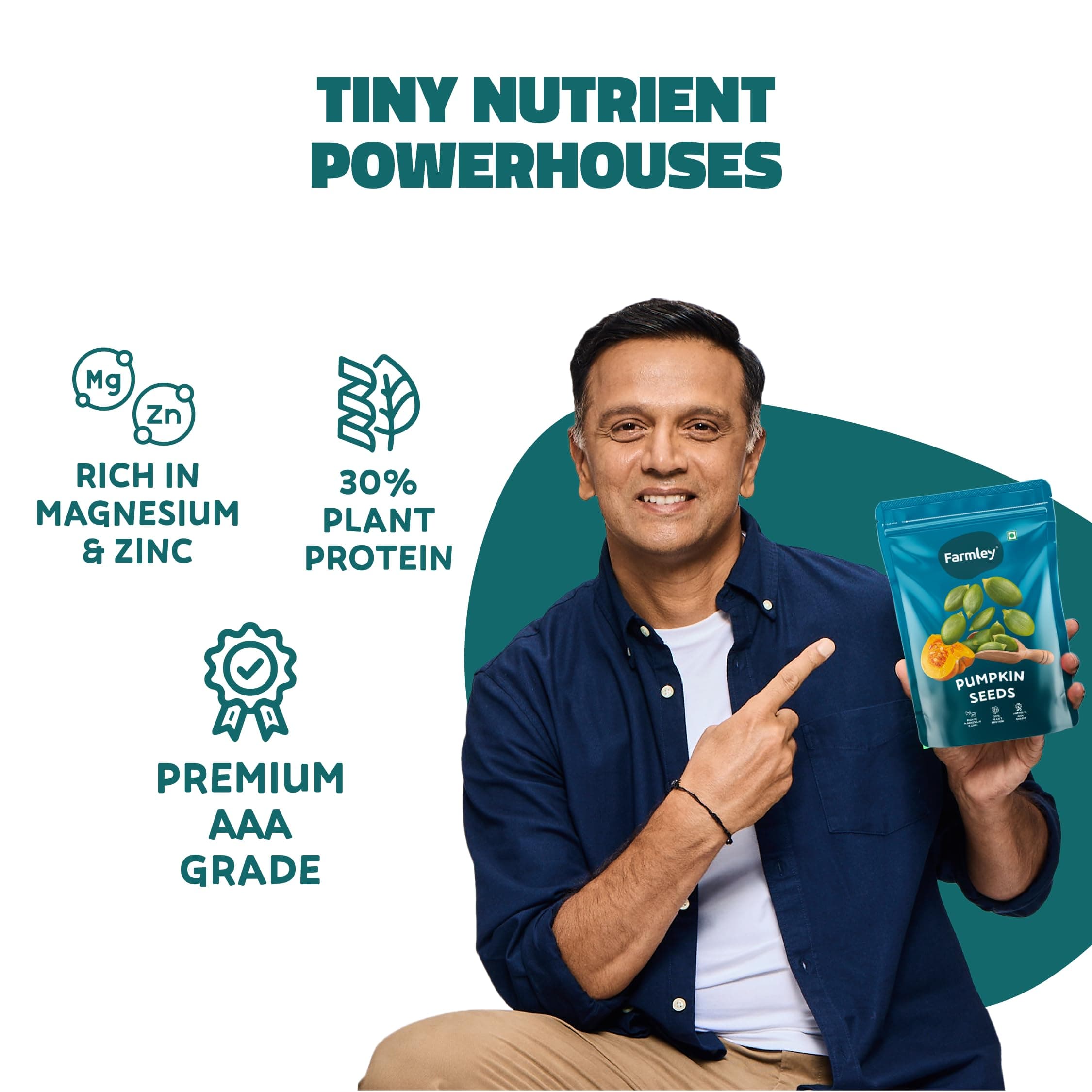Farmley Edible Seeds Combo 400 g | Chia Seed + Sunflower Seed + Pumpkin Seed I Superfood Mix for Healthy Eating | Rich in Protein & Fiber (200g, each) (Pack of 2) — image 7