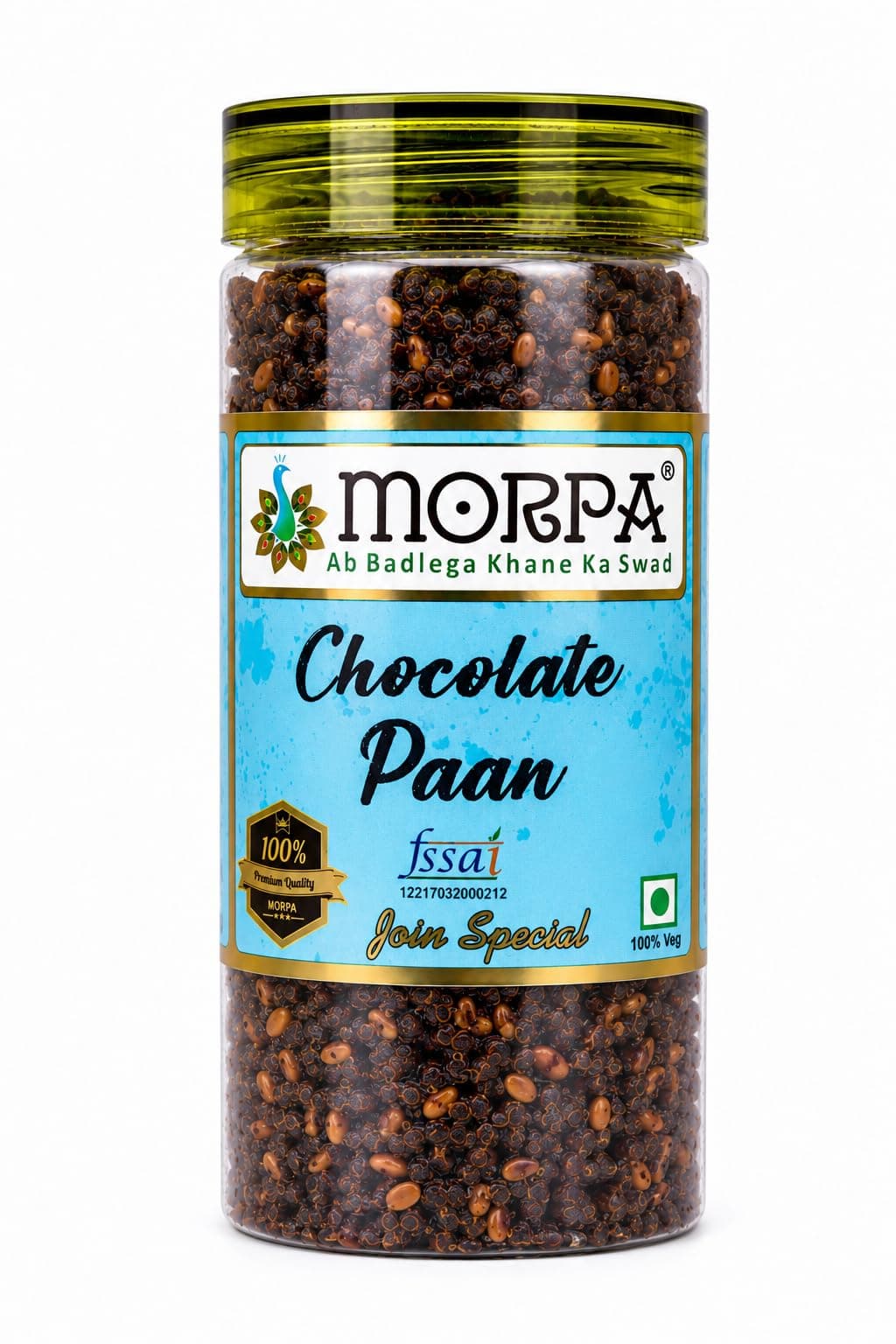 MORPA Meetha Paan Mix Mouth Freshener Premium Saunf Sugar Coated Seeds and Dry Fruit Blend Refreshing After Meal Mukhwas Long Lasting Freshness 100% Veg