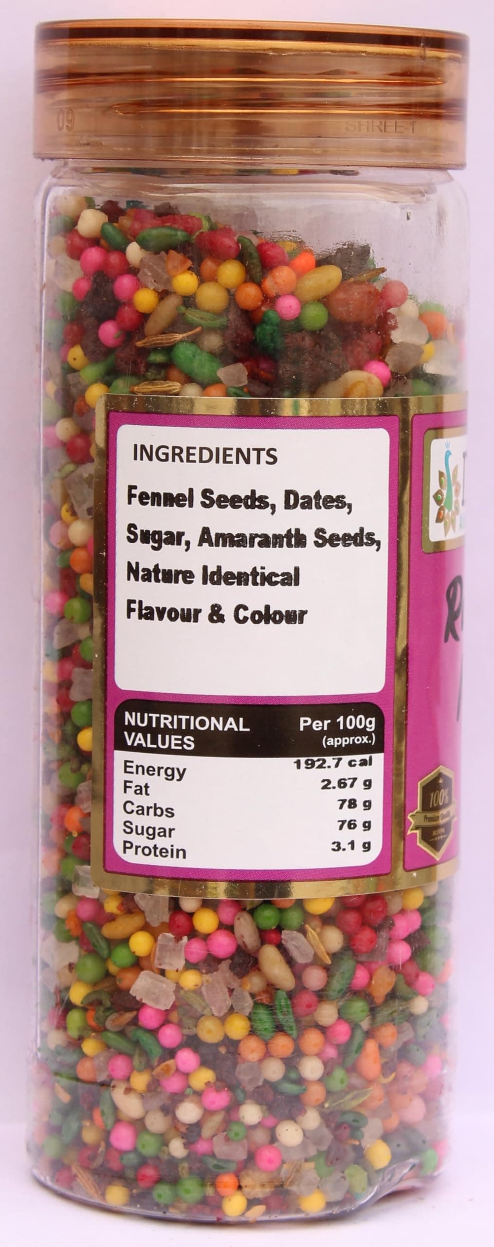 Morpa Roya Mix Mukhwas Mouth Freshener Premium Jain Special Saunf Mix with Fennel Seeds, Sweet Coated Saunf and Traditional Ingredients After Meal Refreshment 200g Pack — image 3