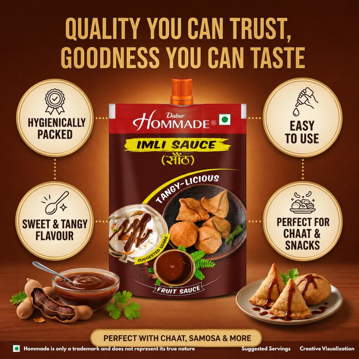 Dabur Hommade Imli Sauce Prepared From Tamarind, 100 Gm — image 5